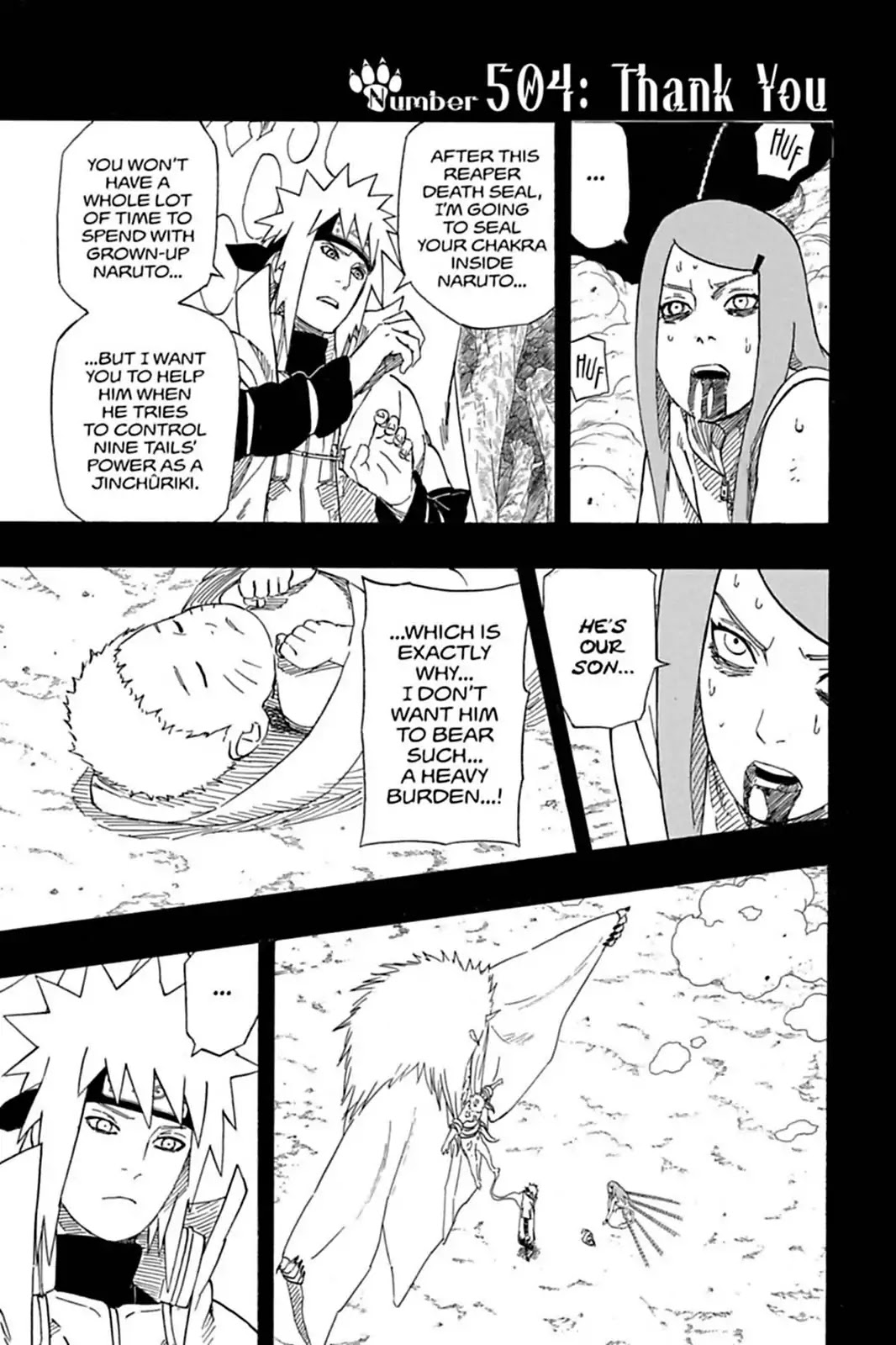 Naruto Chapter 504 page 1 - Chapter 504: Thank You