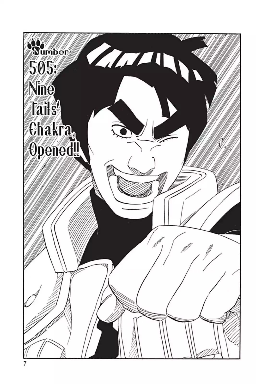 Naruto Chapter 505 page 8 - Chapter 505: Nine Tails' Chakra, Opened!!