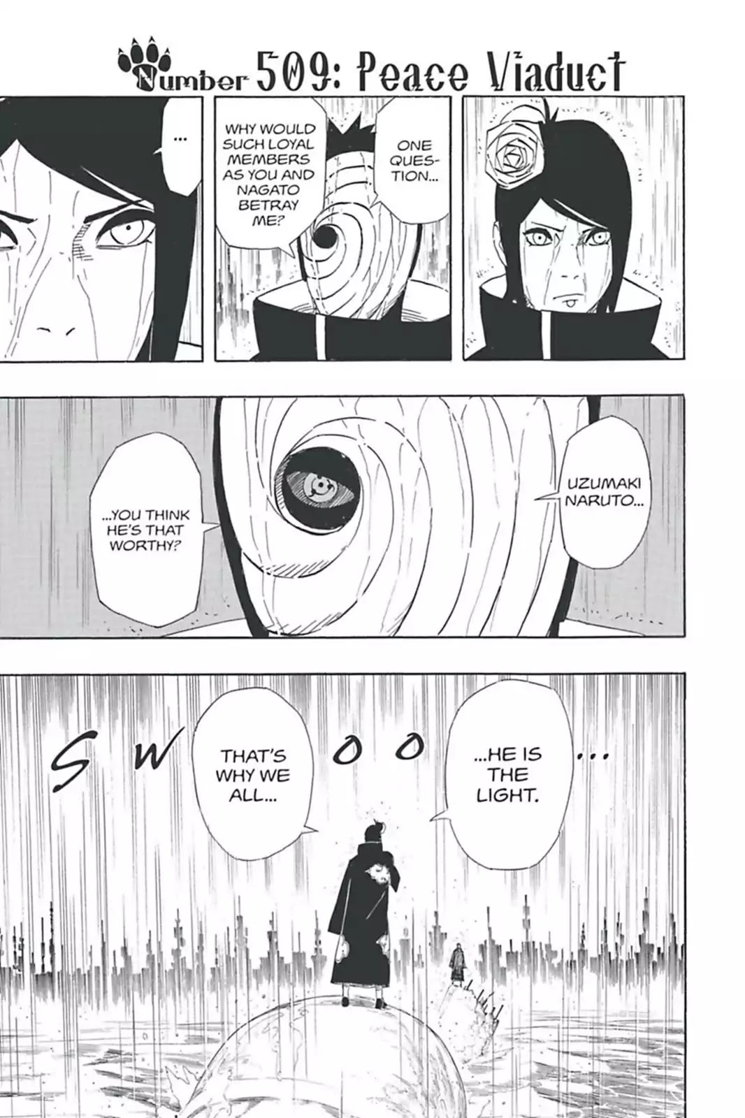 Naruto Chapter 509 page 1 - Chapter 509: Peace Viaduct