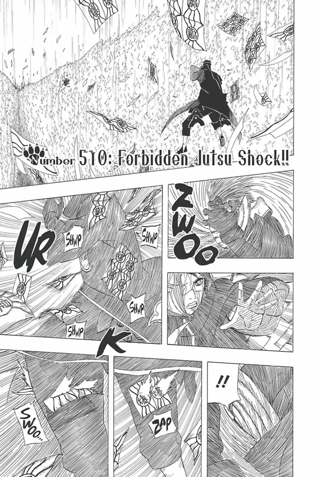 Naruto Chapter 510 page 1 - Chapter 510: Forbidden Jutsu Shock!!