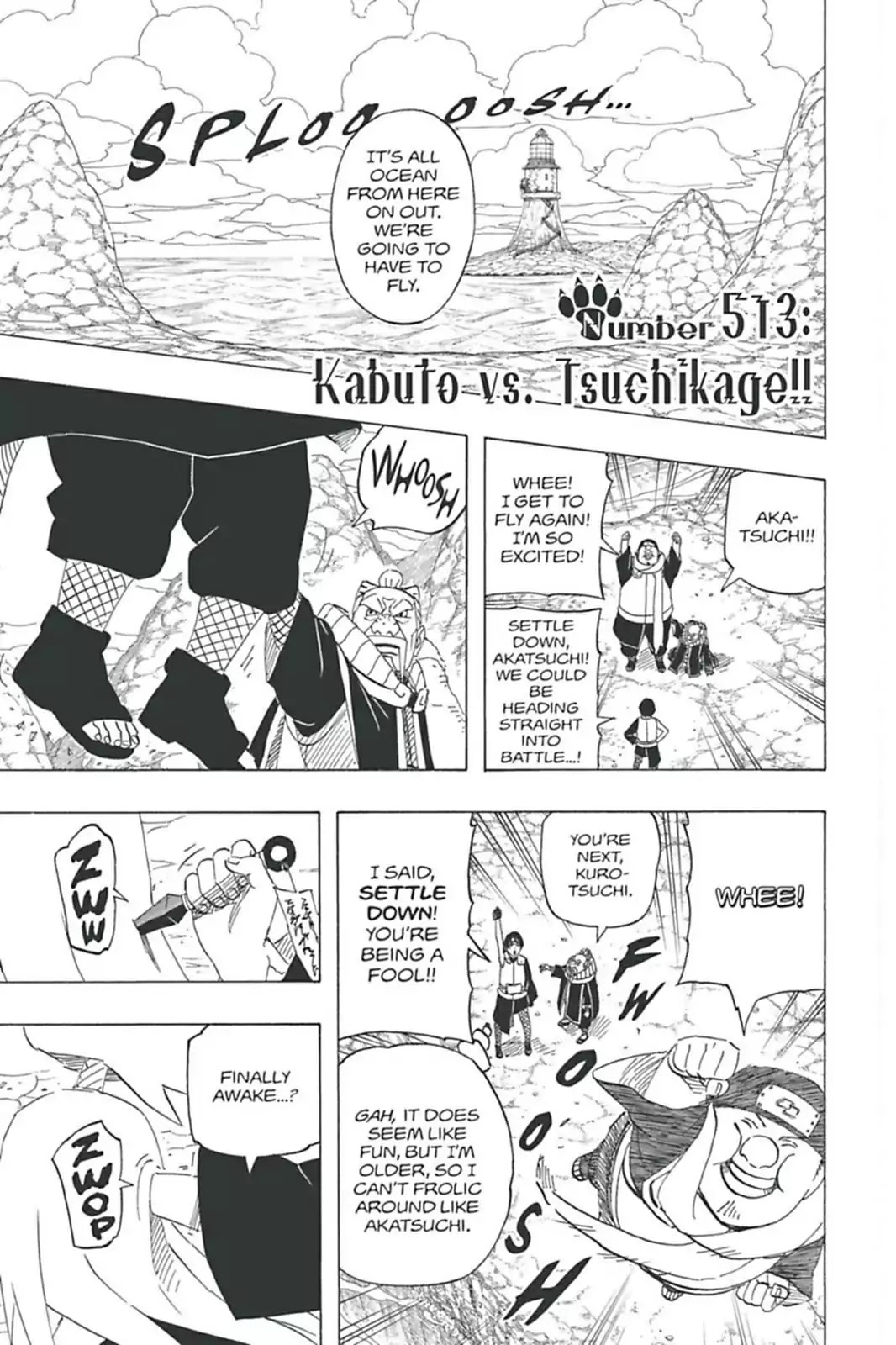 Naruto Chapter 513 page 1 - Chapter 513: Kabuto Vs. Tsuchikage!!