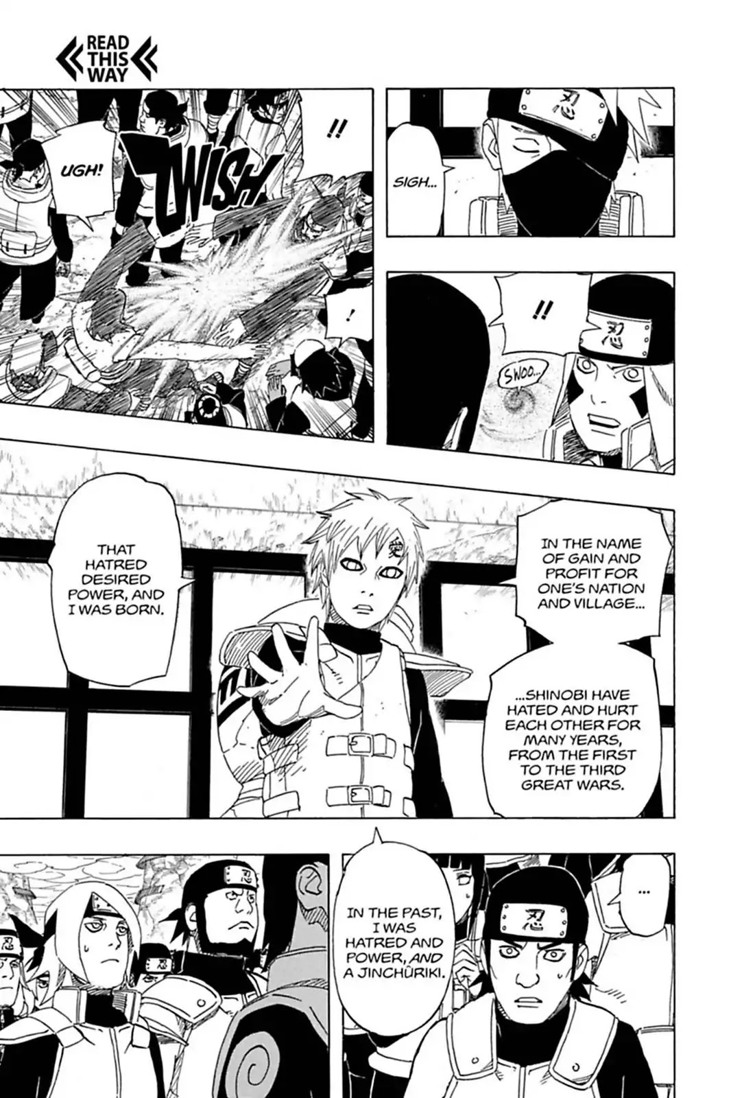 Naruto Chapter 516 page 10 - Chapter 516: Gaara's Speech