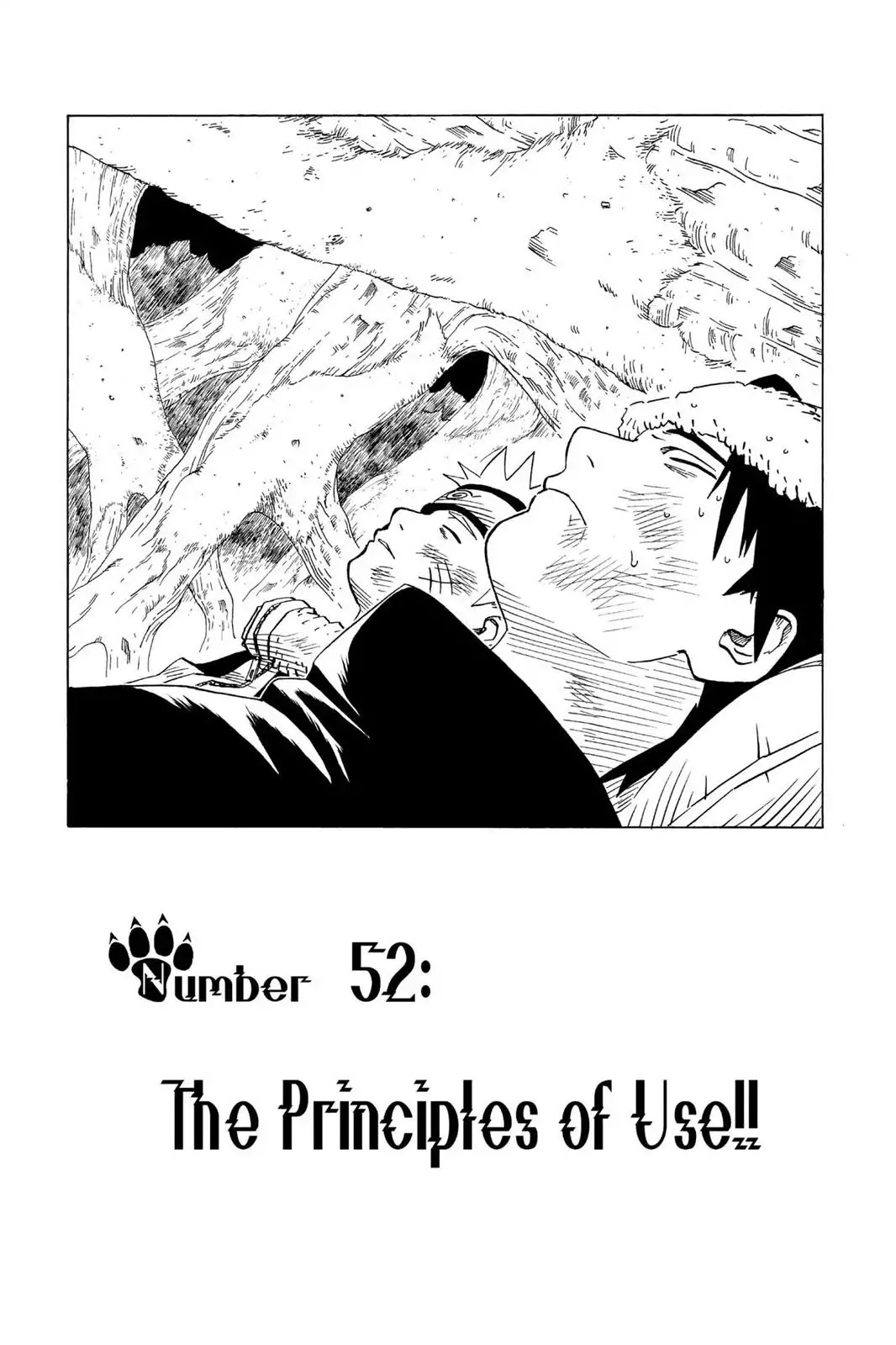 Naruto Chapter 52 page 1 - Chapter 52: The Principles Of Use!!