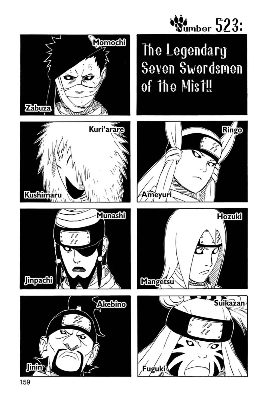 Naruto Chapter 523 page 1 - Chapter 523: The Legendary Seven Swordsmen Of The Mist!!
