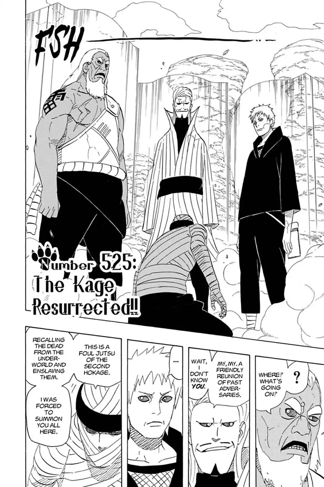 Naruto Chapter 525 page 9 - Chapter 525: The Kage Resurrected!!