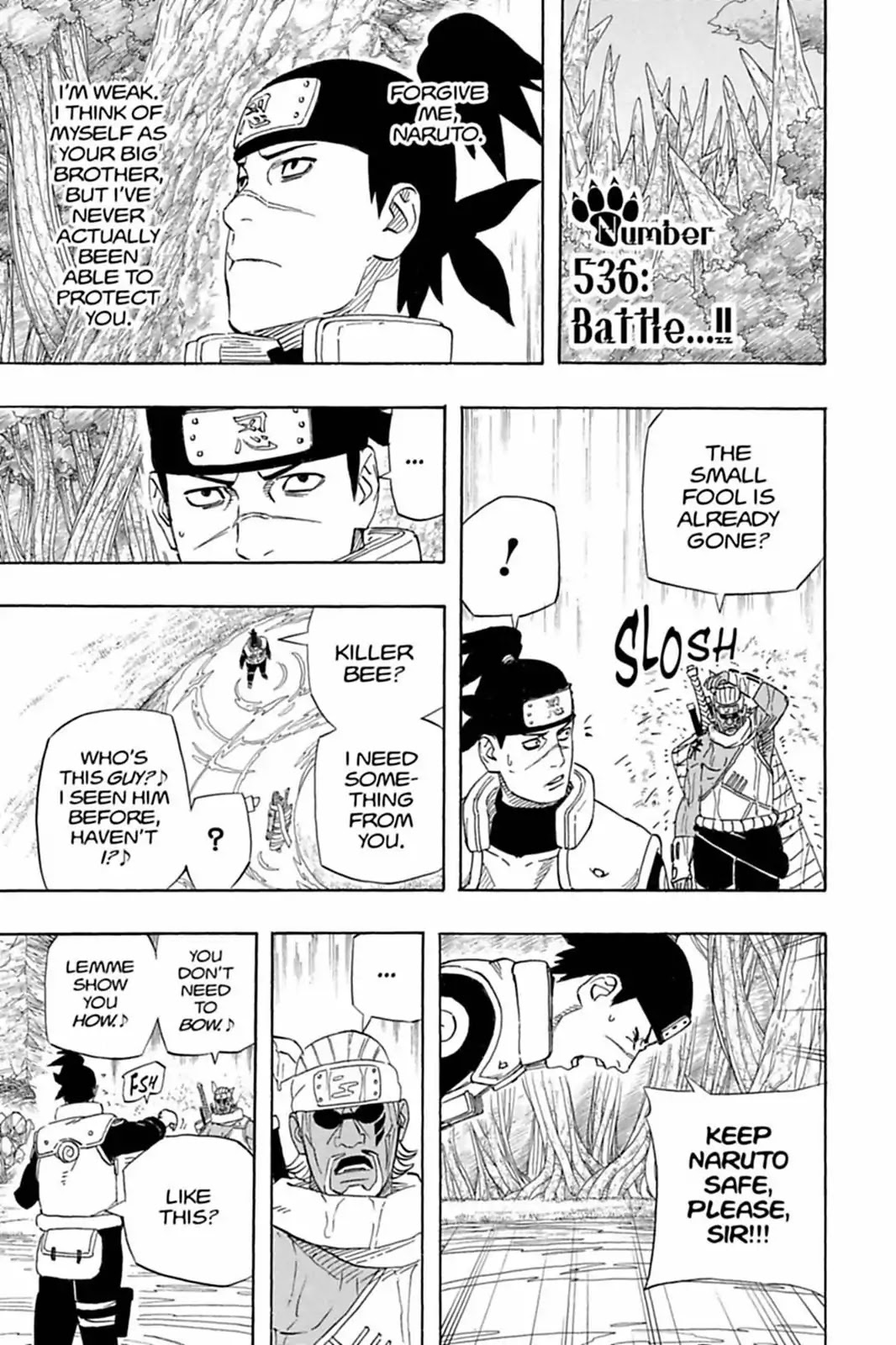 Naruto Chapter 536 page 1 - Chapter 536: Battle...!!