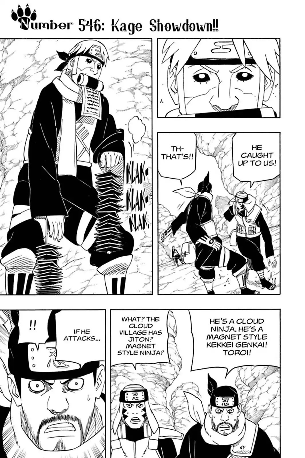 Naruto Chapter 546 page 1 - Chapter 546: Kage Showdown!!