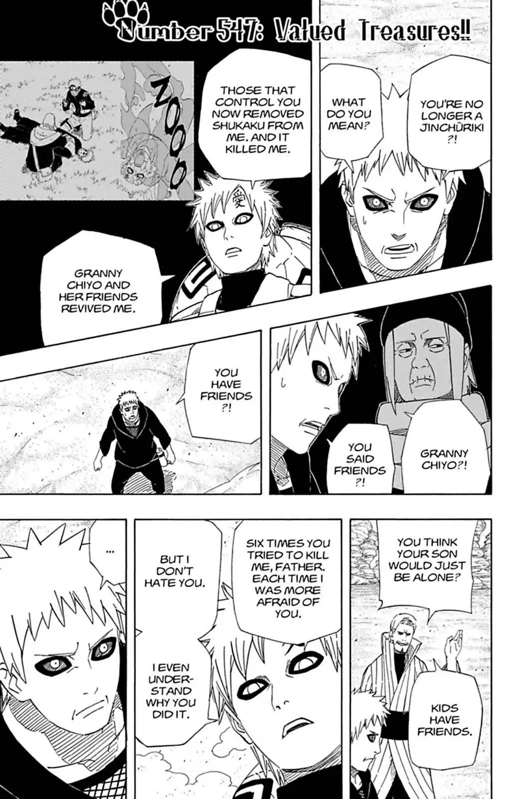 Naruto Chapter 547 page 1 - Chapter 547: Valued Treasures!!