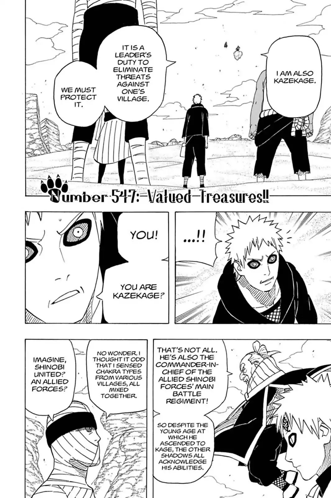 Naruto Chapter 547 page 2 - Chapter 547: Valued Treasures!!