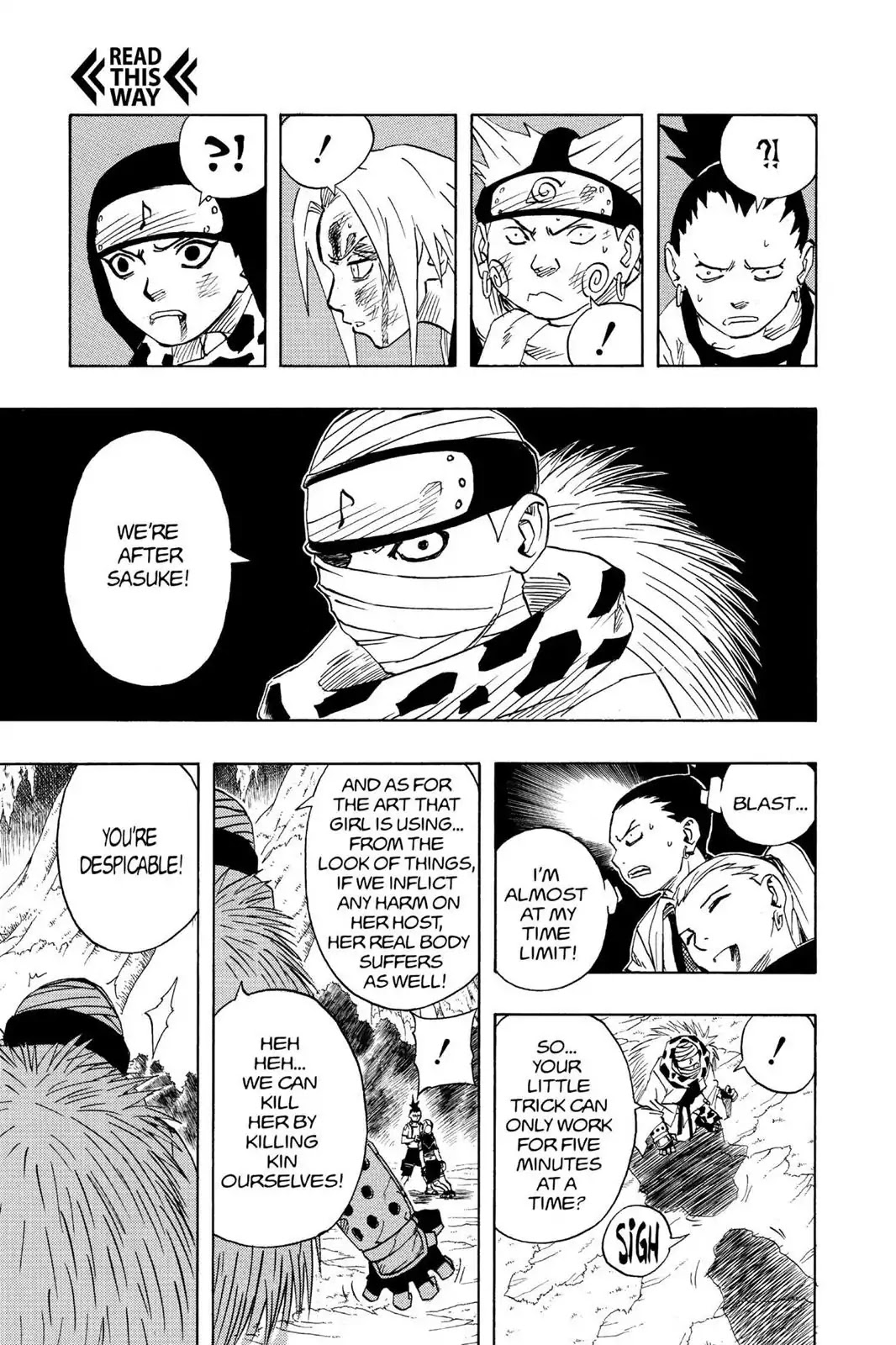 Naruto Chapter 55 page 20 - Chapter 55: No Holds Barred!!