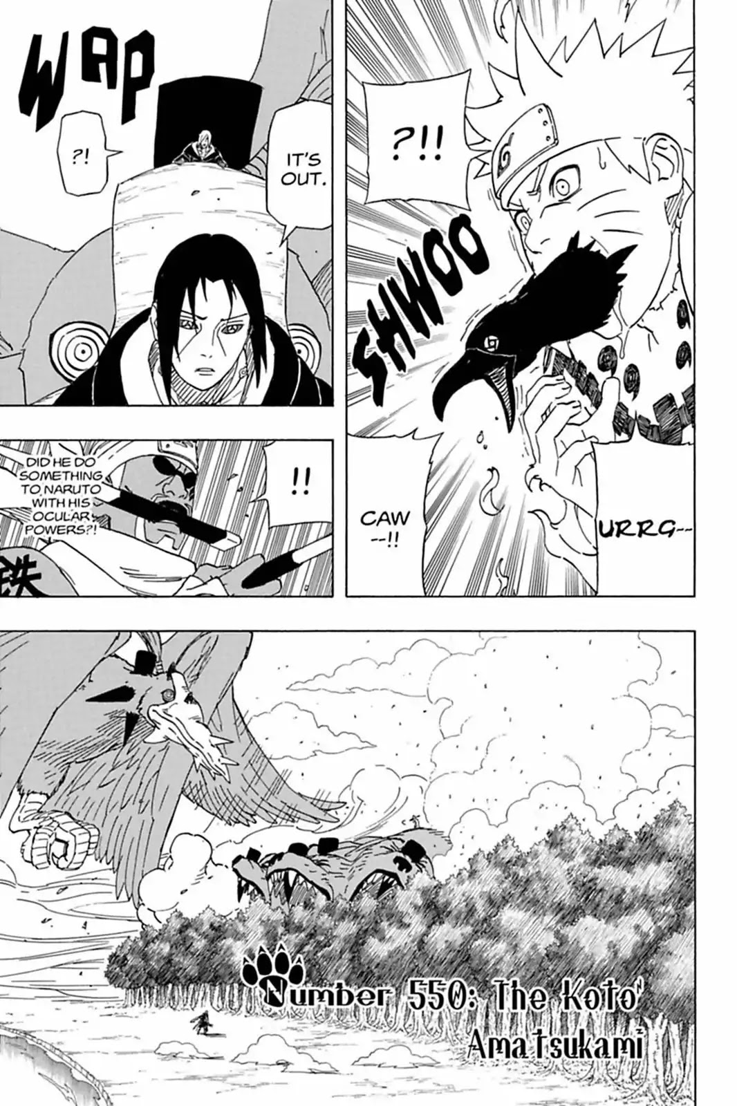 Naruto Chapter 550 page 1 - Chapter 550: The Koto'Amatsukami