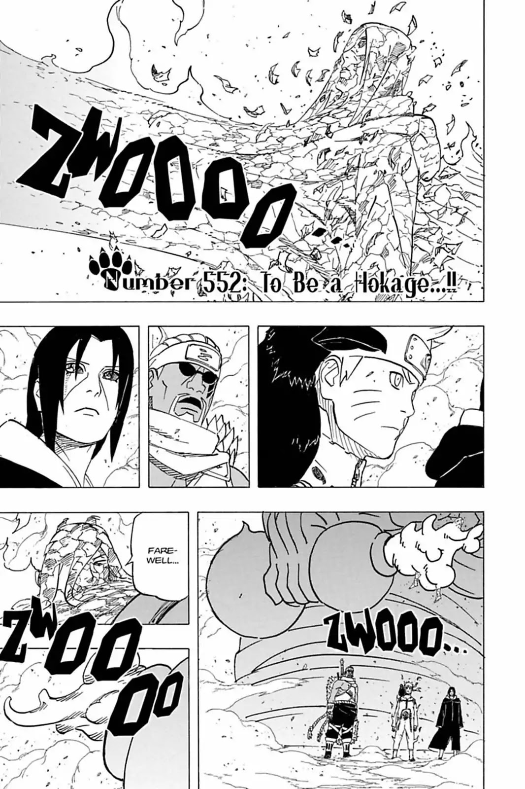 Naruto Chapter 552 page 1 - Chapter 552: To Be A Hokage...!!