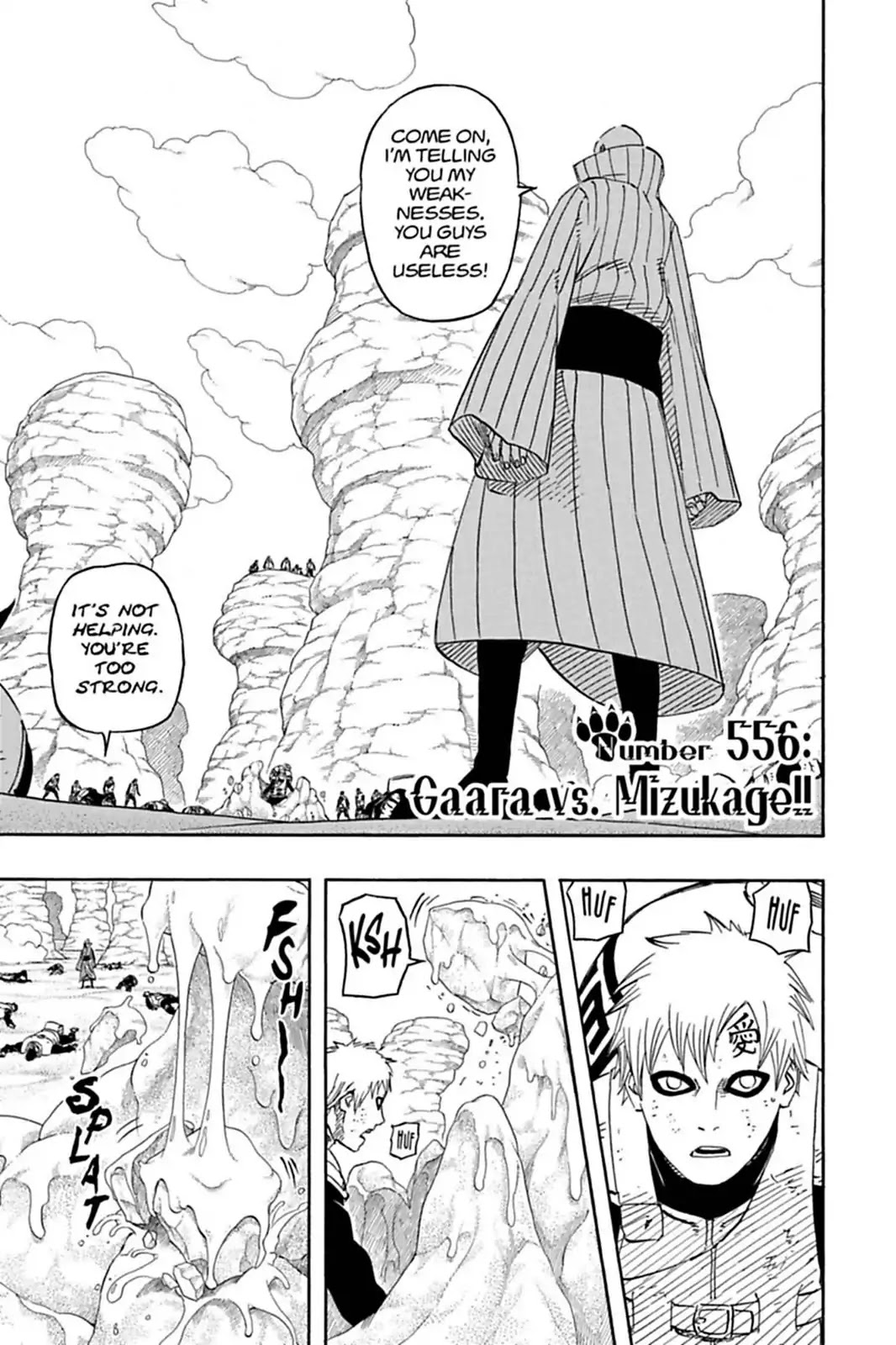 Naruto Chapter 556 page 8 - Chapter 556: Gaara Vs Mizukage!!