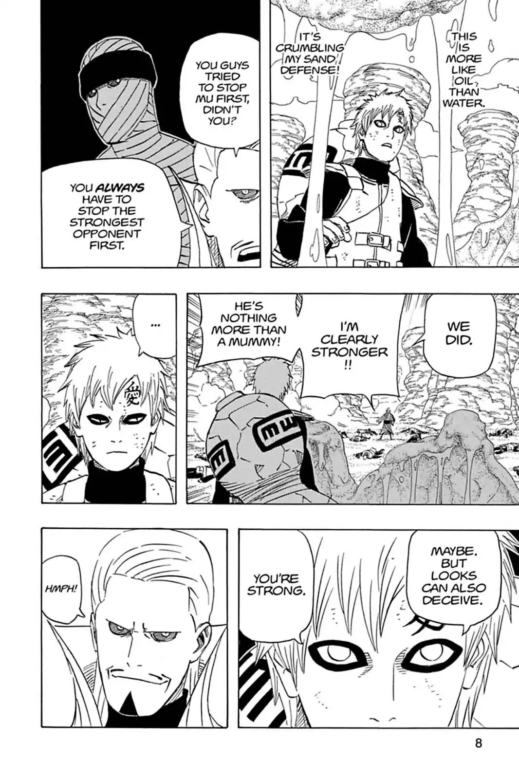 Naruto Chapter 556 page 9 - Chapter 556: Gaara Vs Mizukage!!