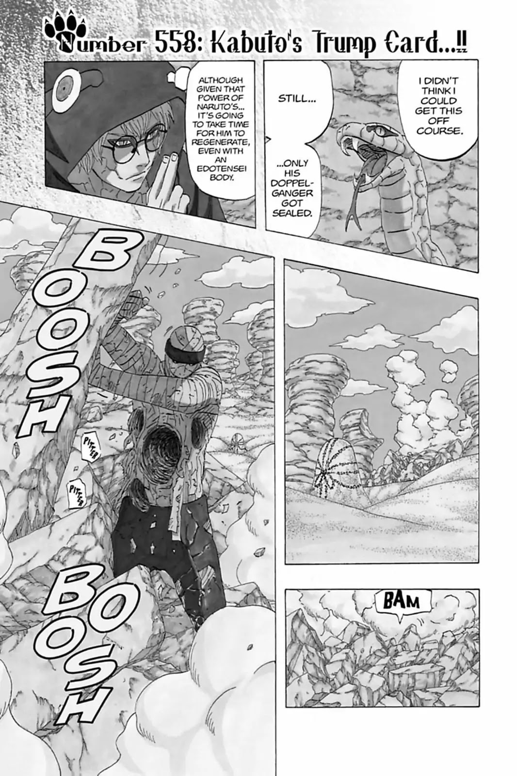 Naruto Chapter 558 page 1 - Chapter 558: Kabuto's Trump Card...!!