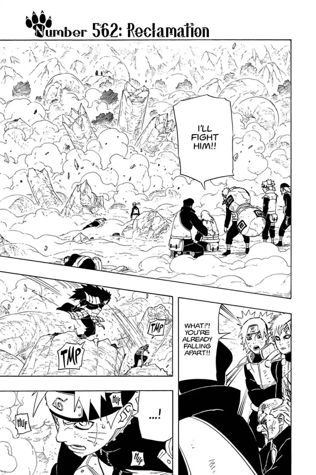 Naruto Chapter 562 page 1 - Chapter 562: Reclamation