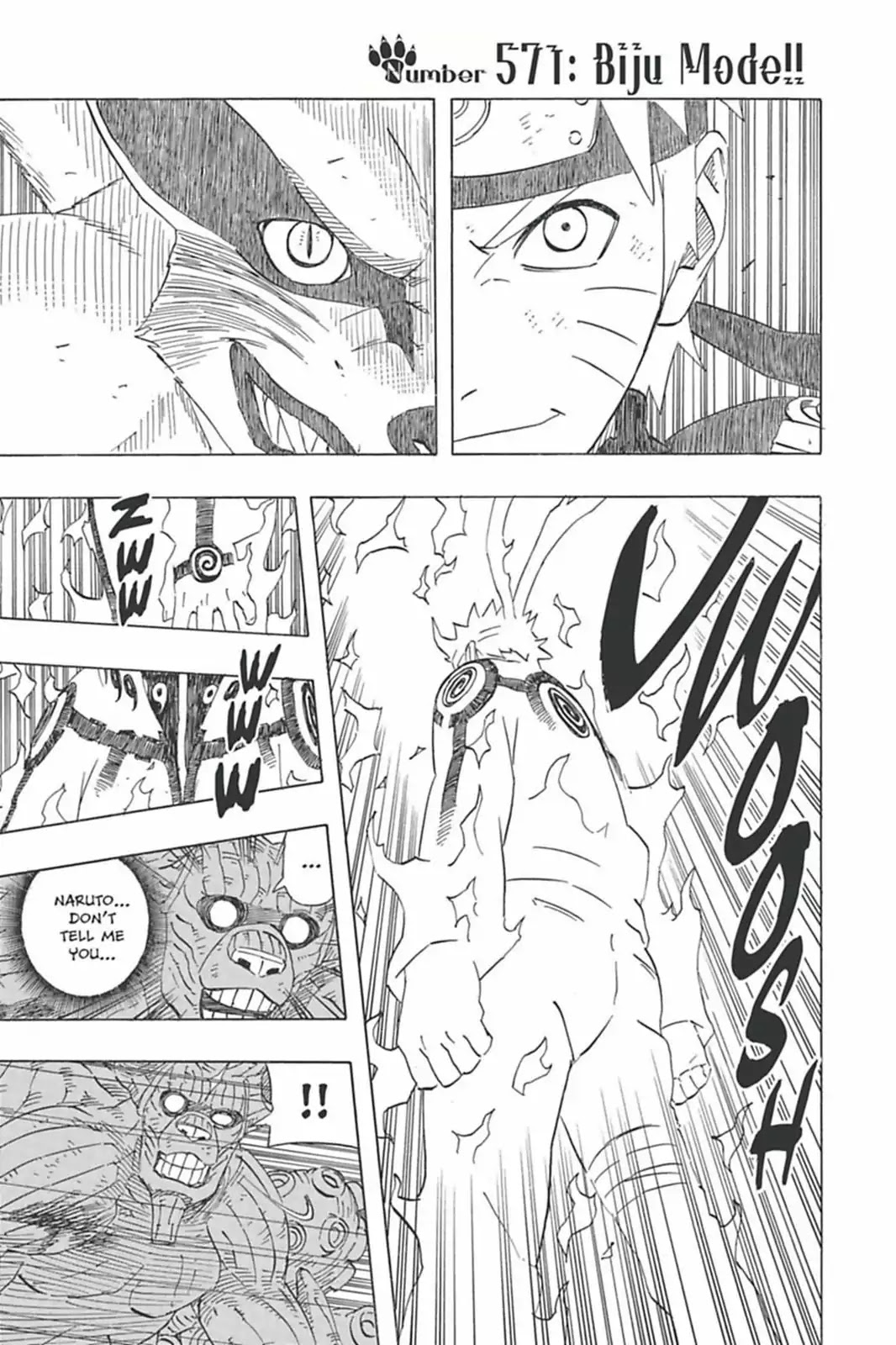 Naruto Chapter 571 page 1 - Chapter 571: Biju Mode!!