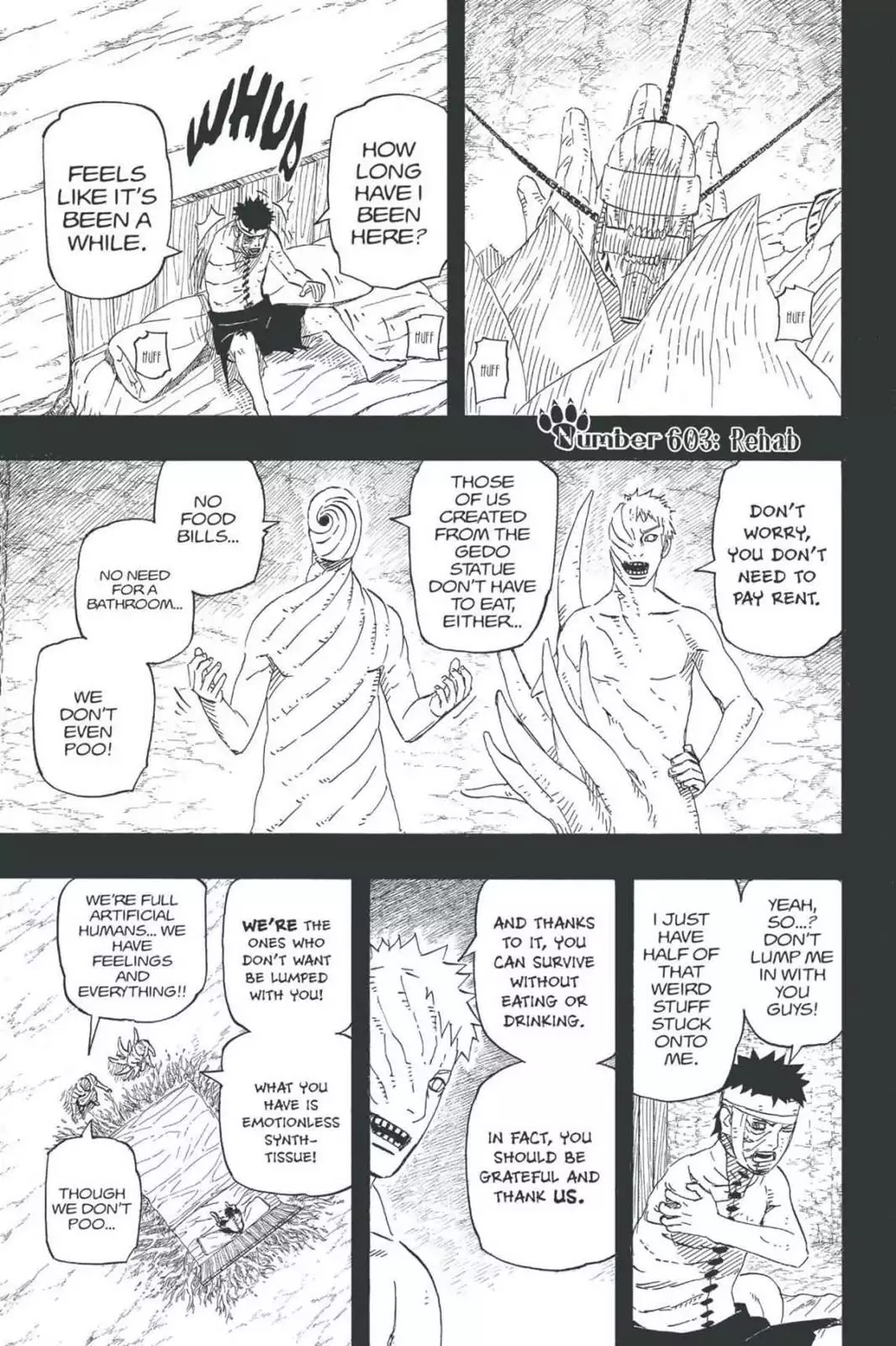Naruto Chapter 603 page 1 - Chapter 603: Rehab