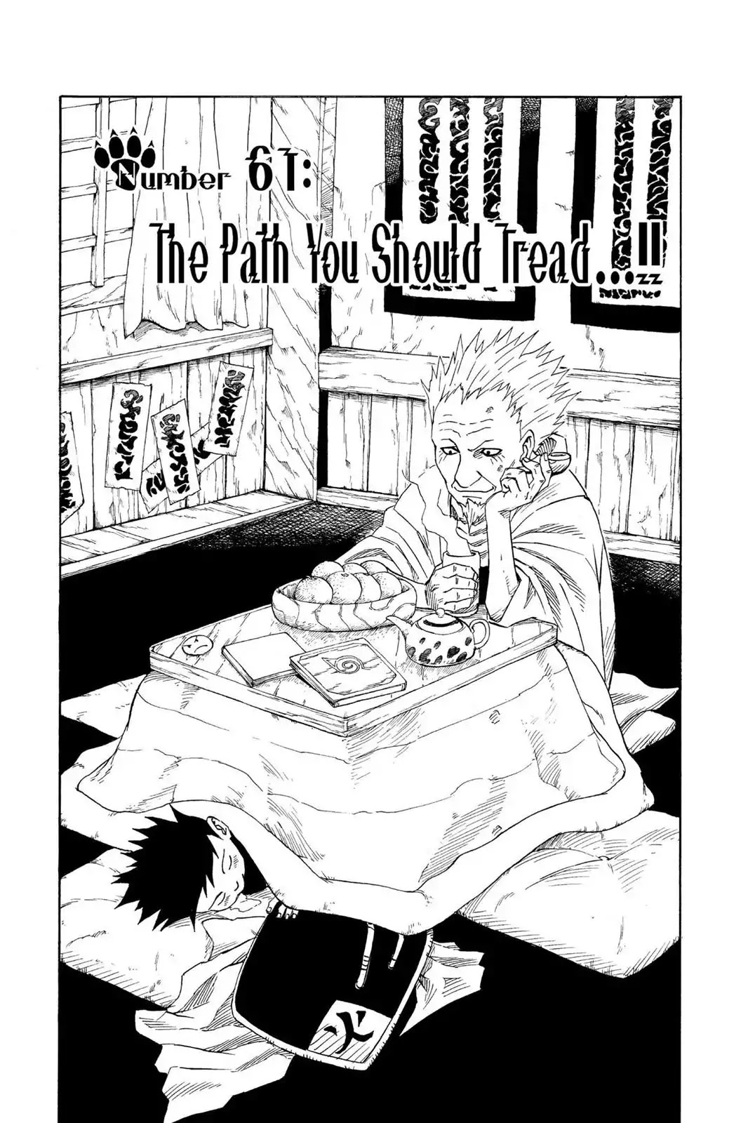 Naruto Chapter 61 page 1 - Chapter 61: The Path You Should Tread...!!