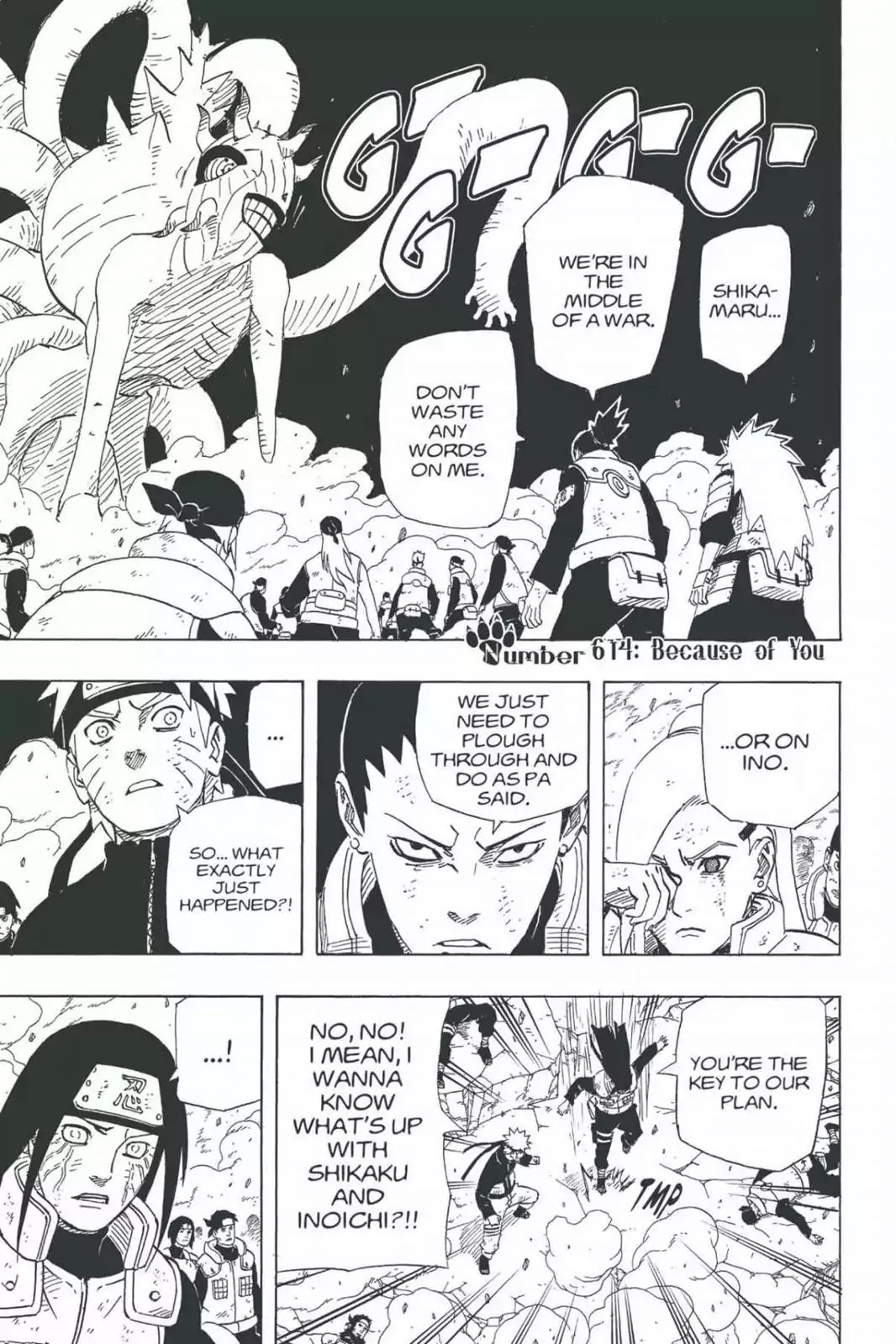 Naruto Chapter 614 page 1 - Chapter 614: Because Of You