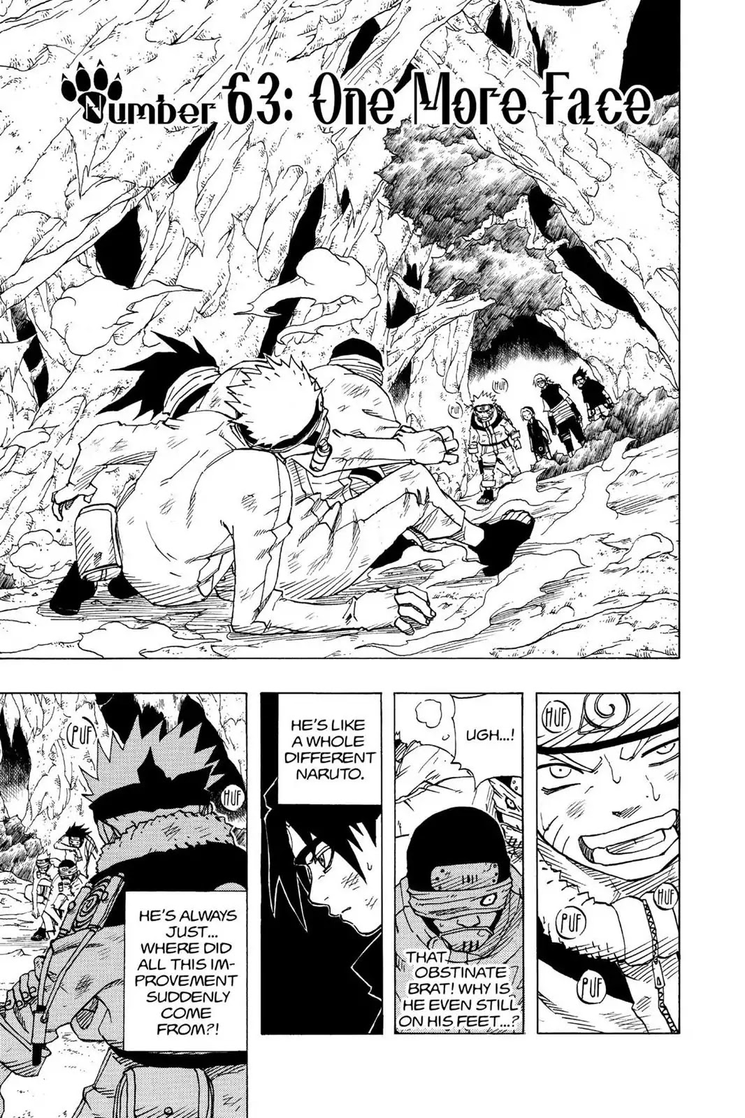 Naruto Chapter 63 page 1 - Chapter 63: One More Face