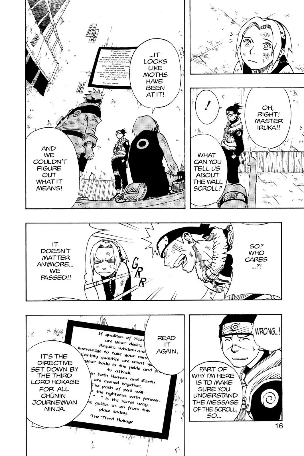 Naruto Chapter 64 page 17 - Chapter 64: Lord Hokage's Message...!!