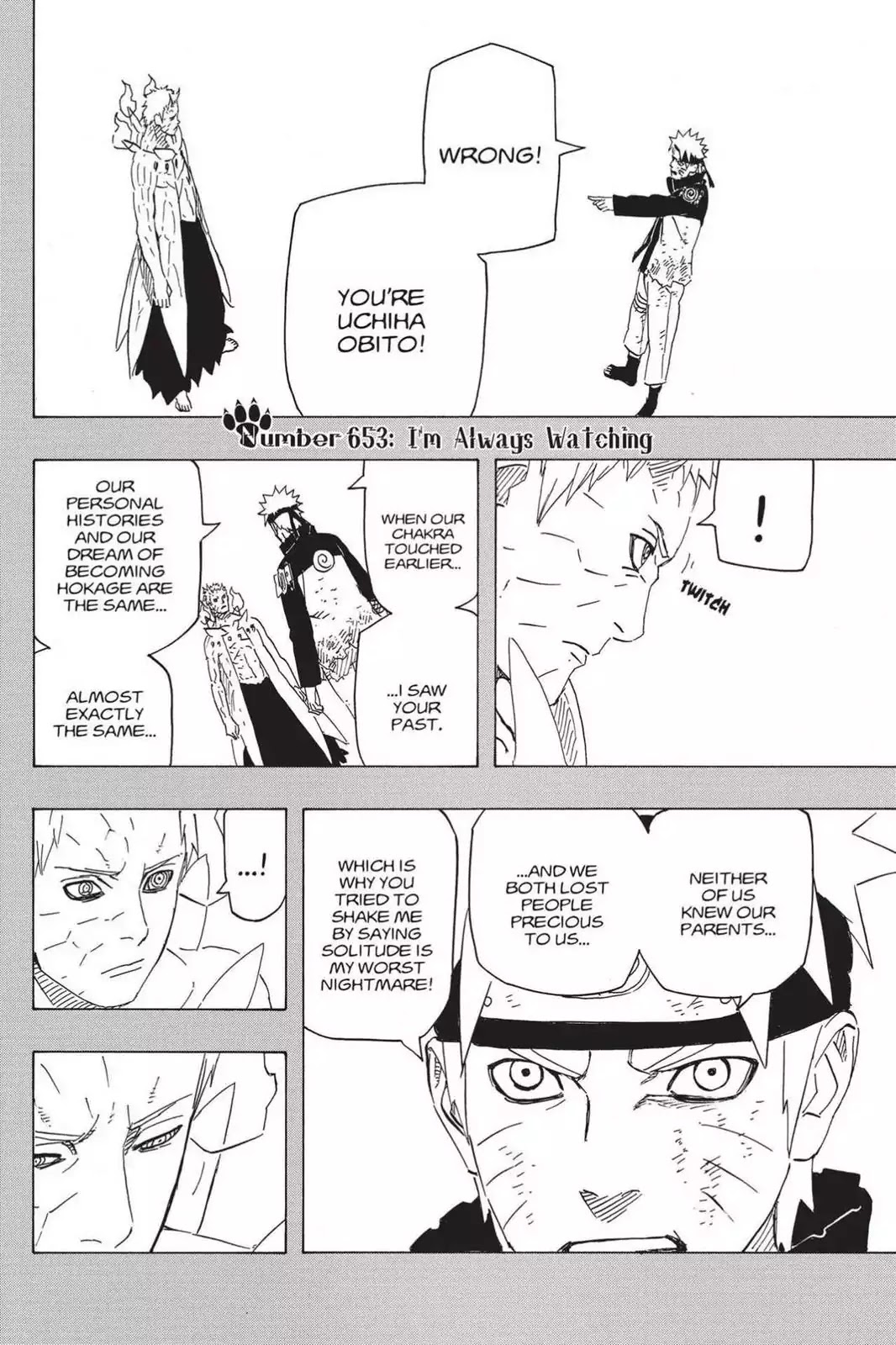 Naruto Chapter 653 page 2 - Chapter 653: I'm Always Watching