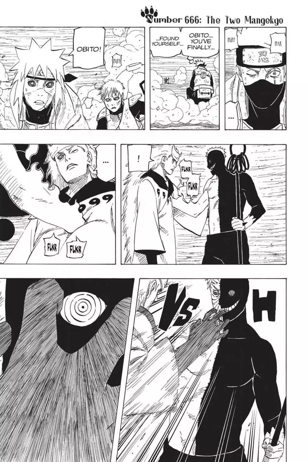 Naruto Chapter 666 page 1 - Chapter 666: The Two Mangekyo