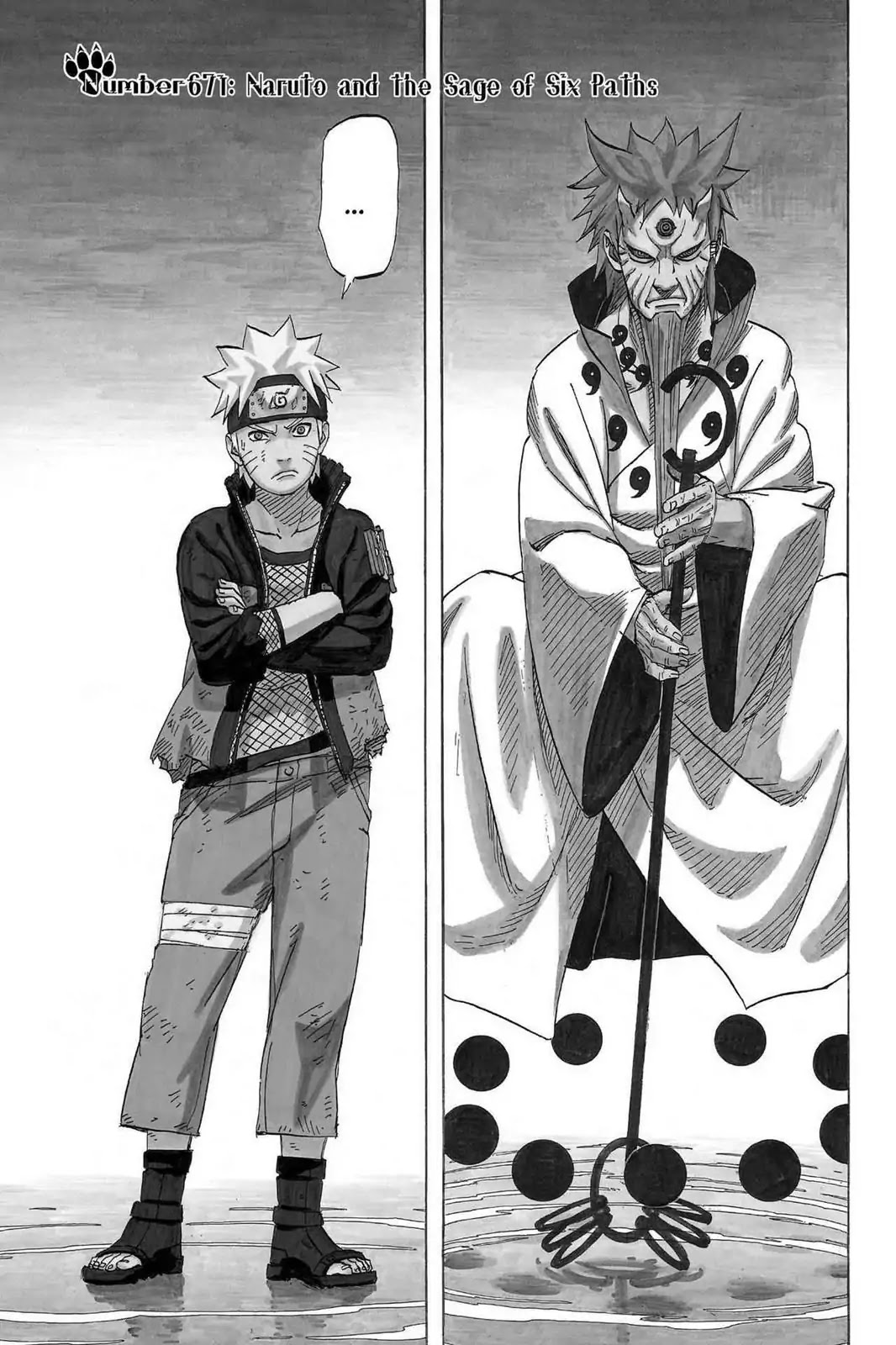 Naruto Chapter 671 page 1 - Chapter 671: Naruto And The Sage Of Six Paths