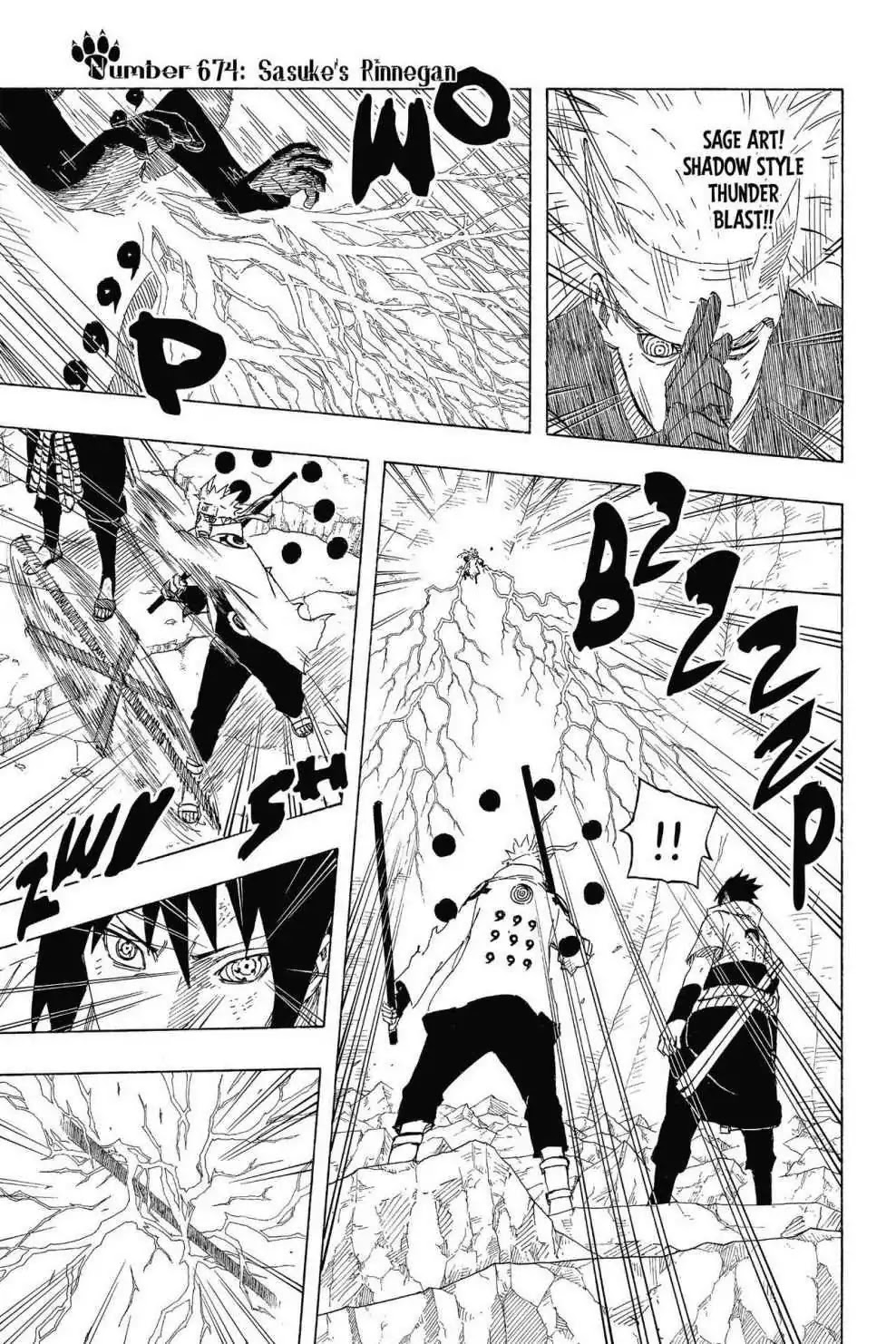 Naruto Chapter 674 page 1 - Chapter 674: Sasuke's Rinnegan