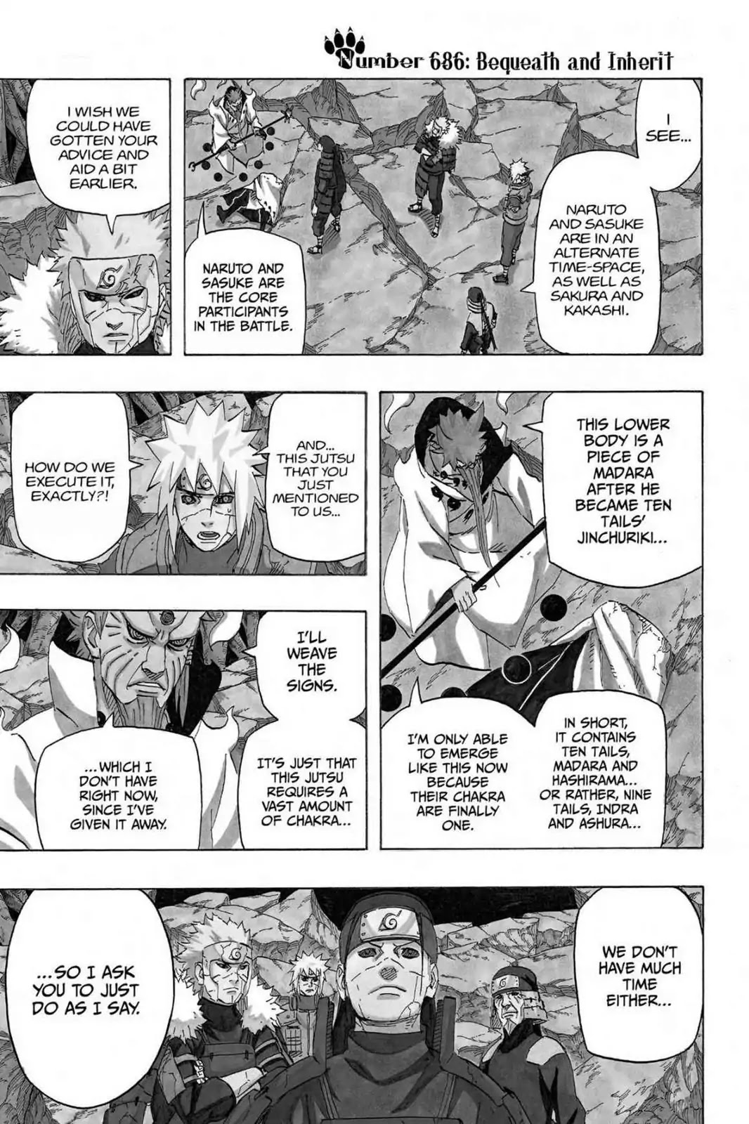 Naruto Chapter 686 page 1 - Chapter 686: Bequeath And InHerit