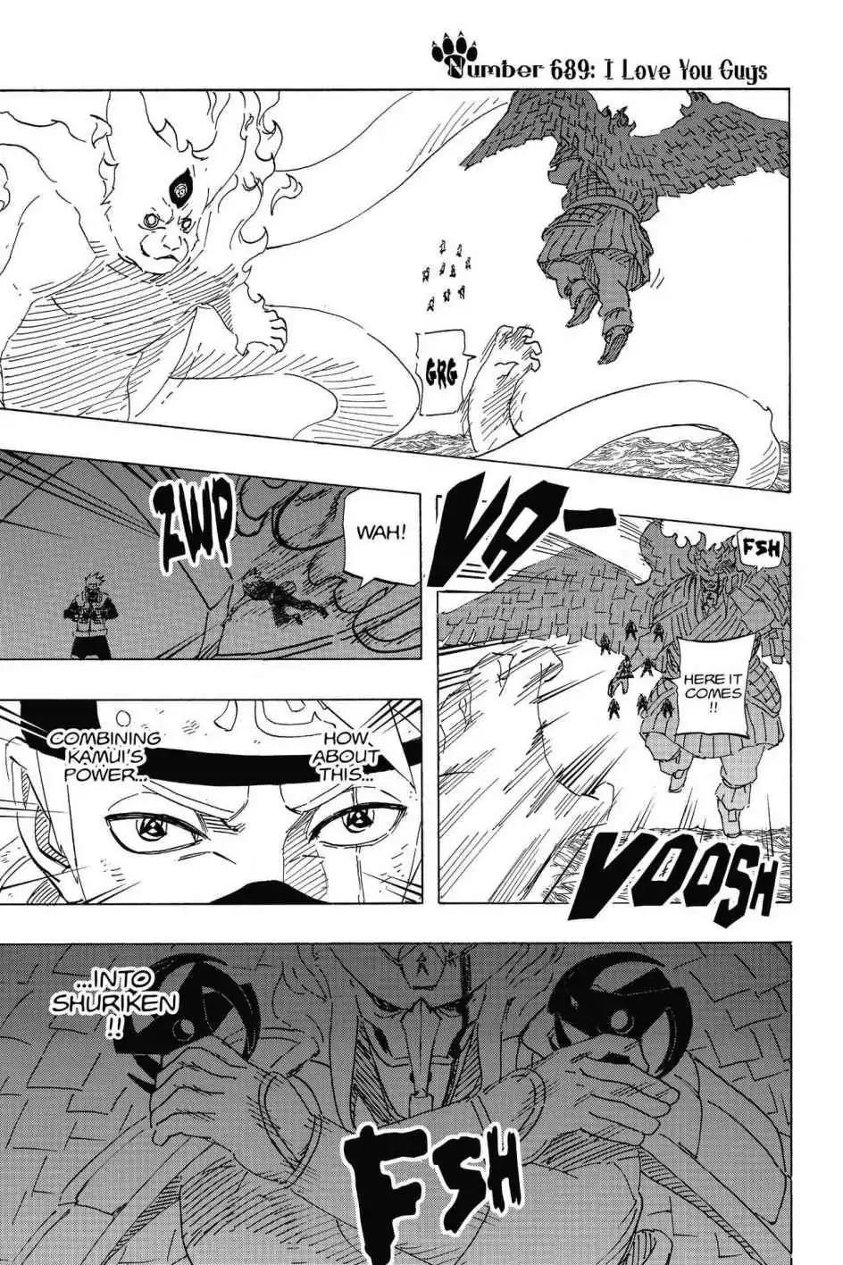 Naruto Chapter 689 page 1 - Chapter 689: I Love You Guys