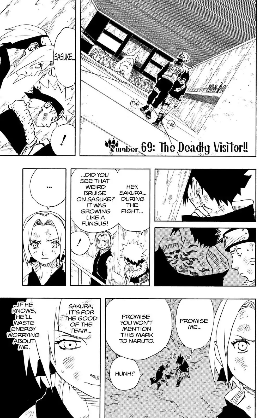 Naruto Chapter 69 page 1 - Chapter 69: The Deadly Visitor!!
