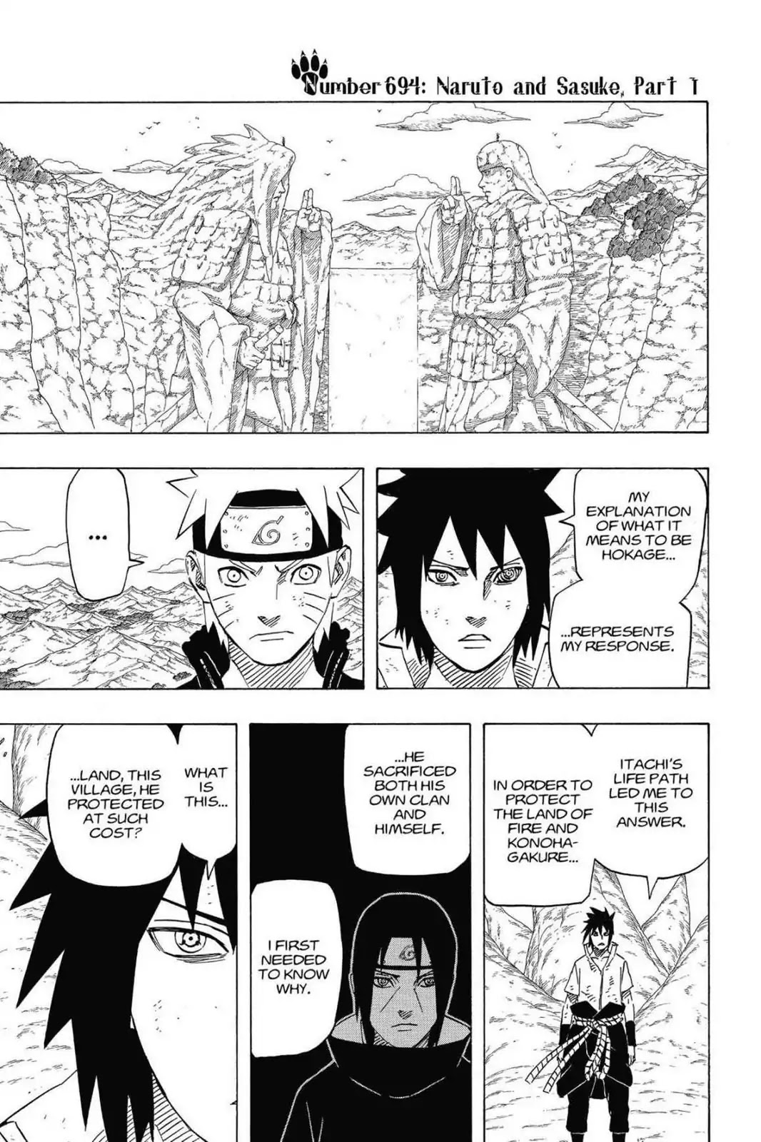 Naruto Chapter 694 page 1 - Chapter 694: Naruto And Sasuke (Part 1)