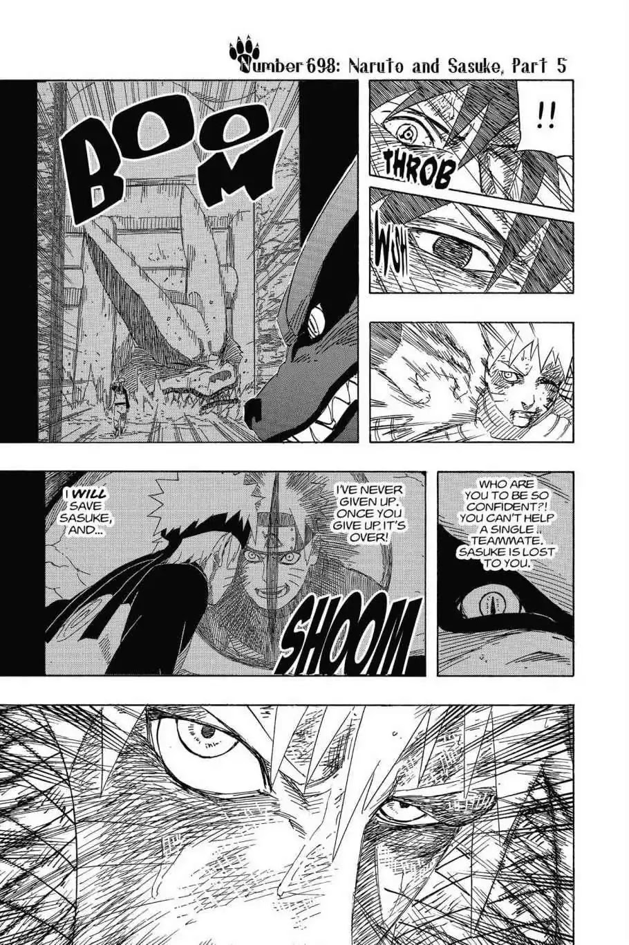 Naruto Chapter 698 page 1 - Chapter 698: Naruto And Sasuke (Part 5)