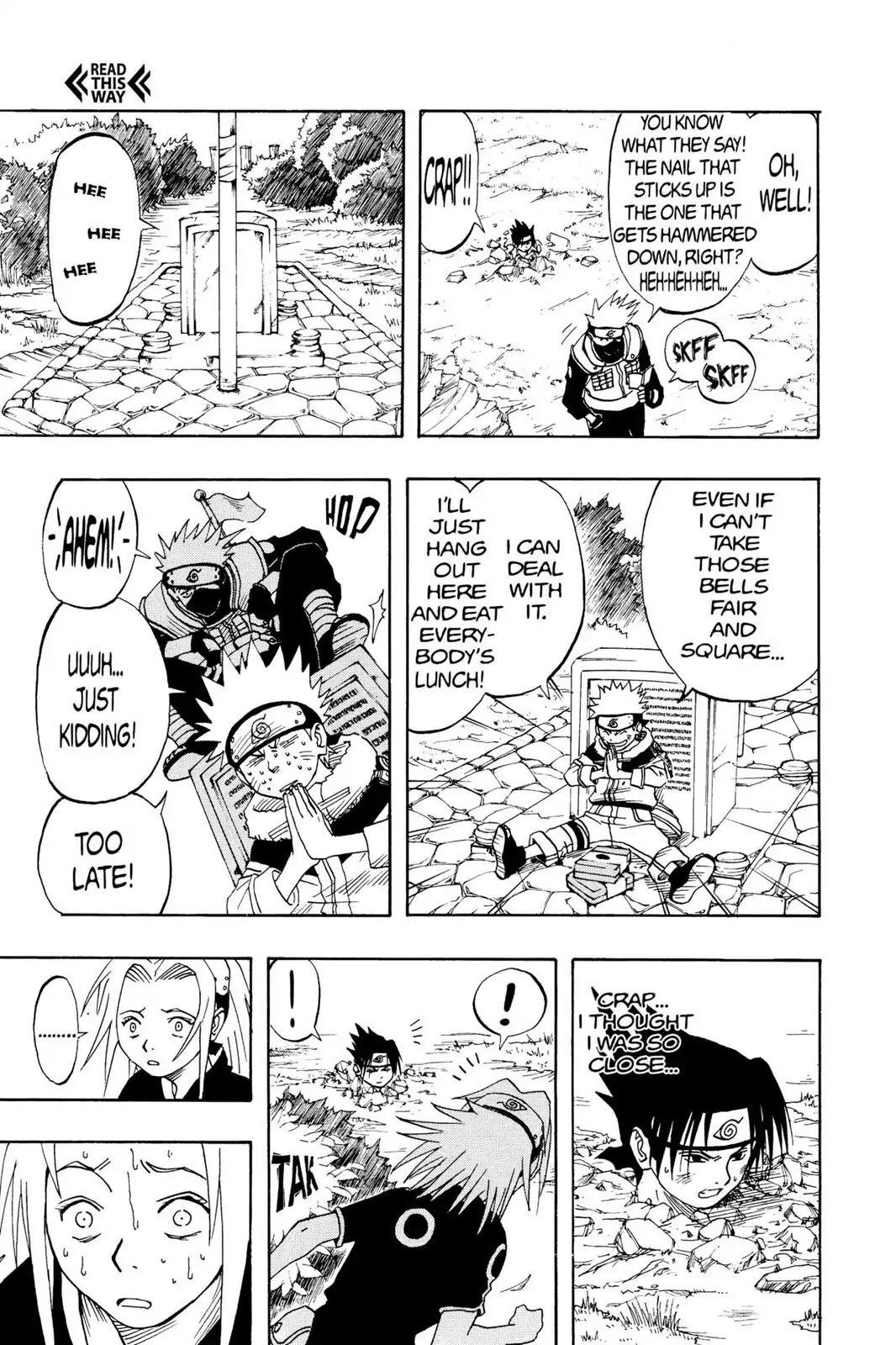 Naruto Chapter 7 page 13 - Chapter 7: Kakashi's Decision