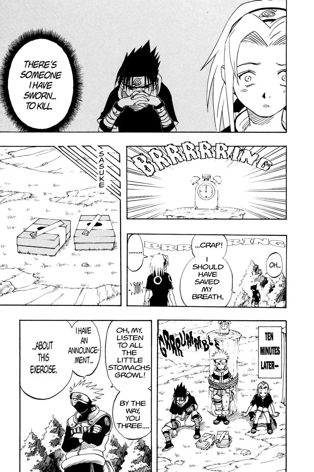 Naruto Chapter 7 page 17 - Chapter 7: Kakashi's Decision