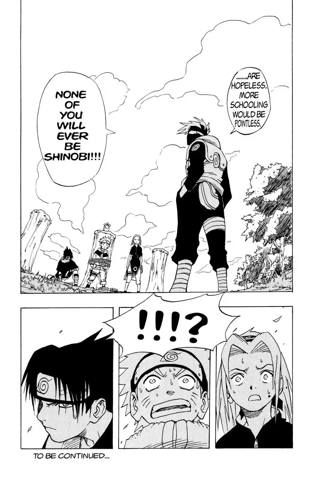 Naruto Chapter 7 page 19 - Chapter 7: Kakashi's Decision