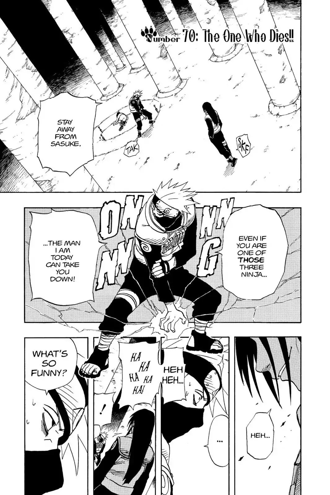 Naruto Chapter 70 page 1 - Chapter 70: The One Who Dies!!