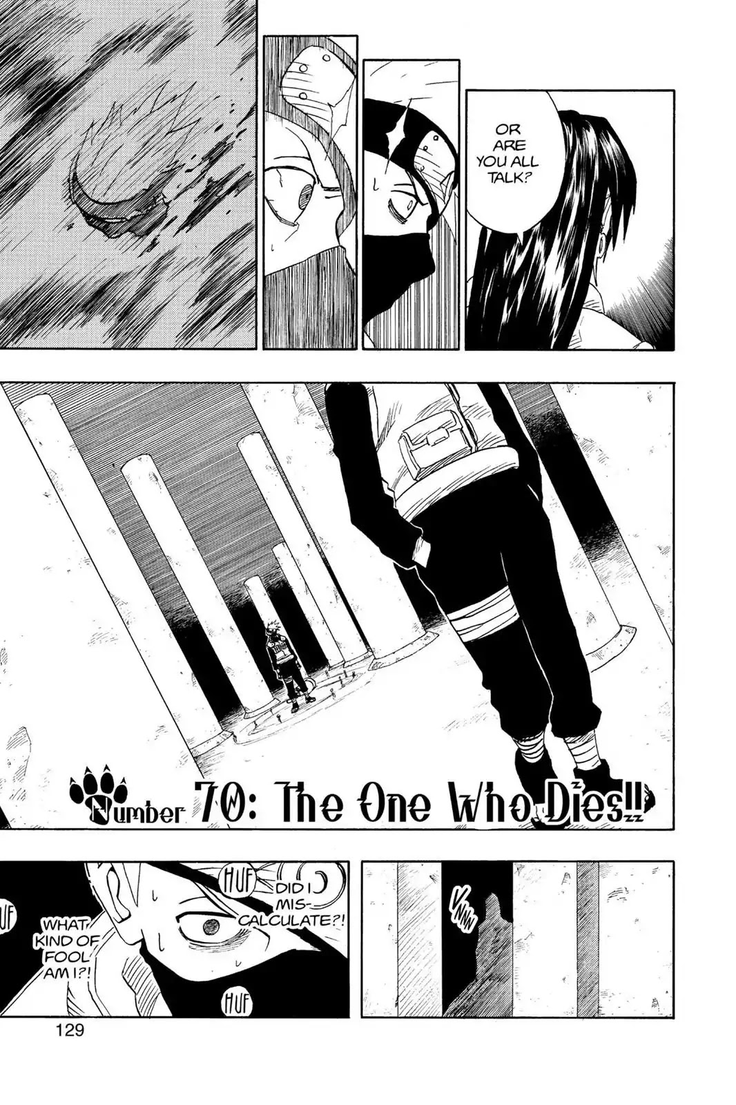 Naruto Chapter 70 page 3 - Chapter 70: The One Who Dies!!