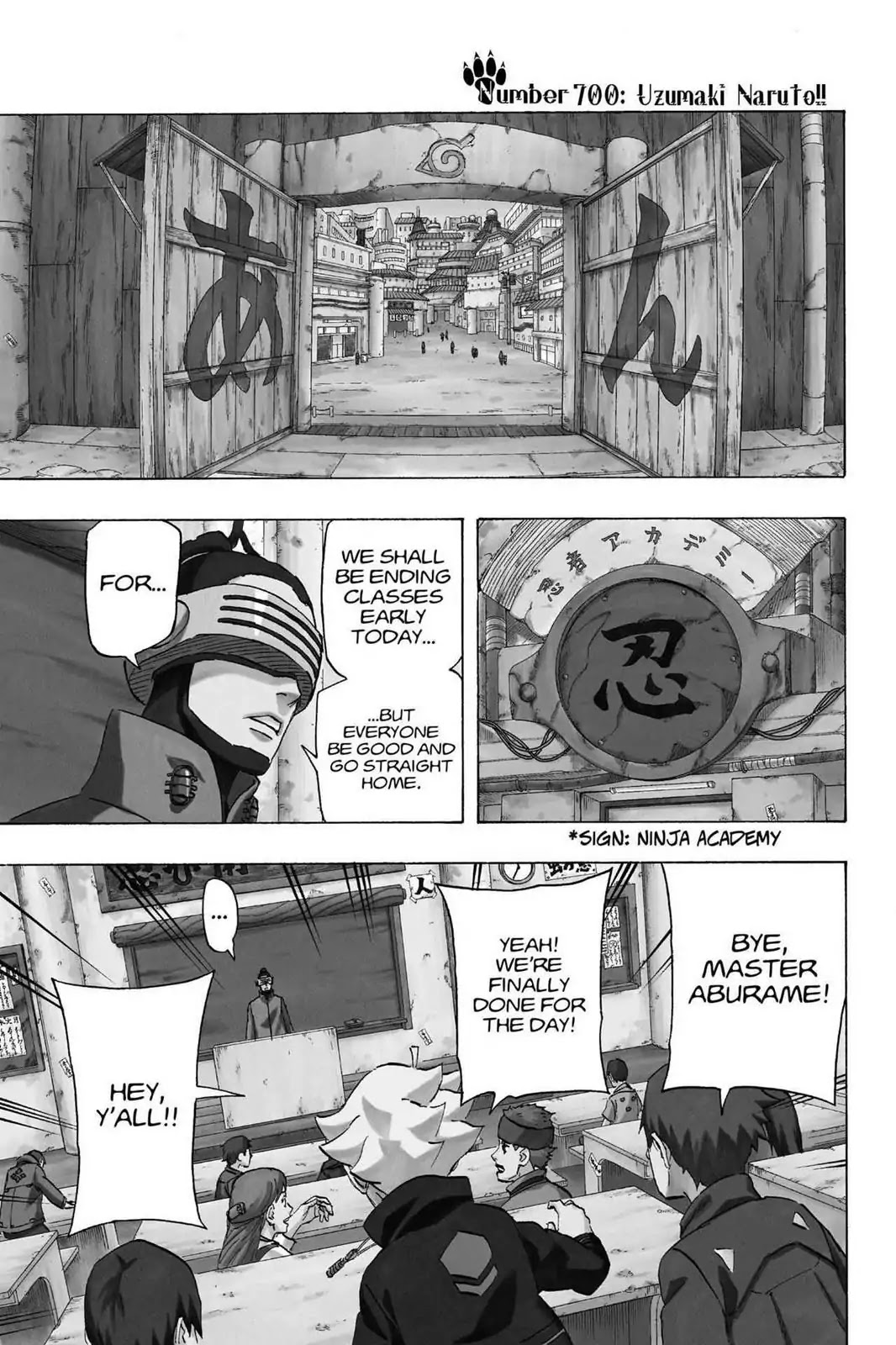 Naruto Chapter 700 page 1 - Chapter 700: Uzumaki Naruto!! [END]