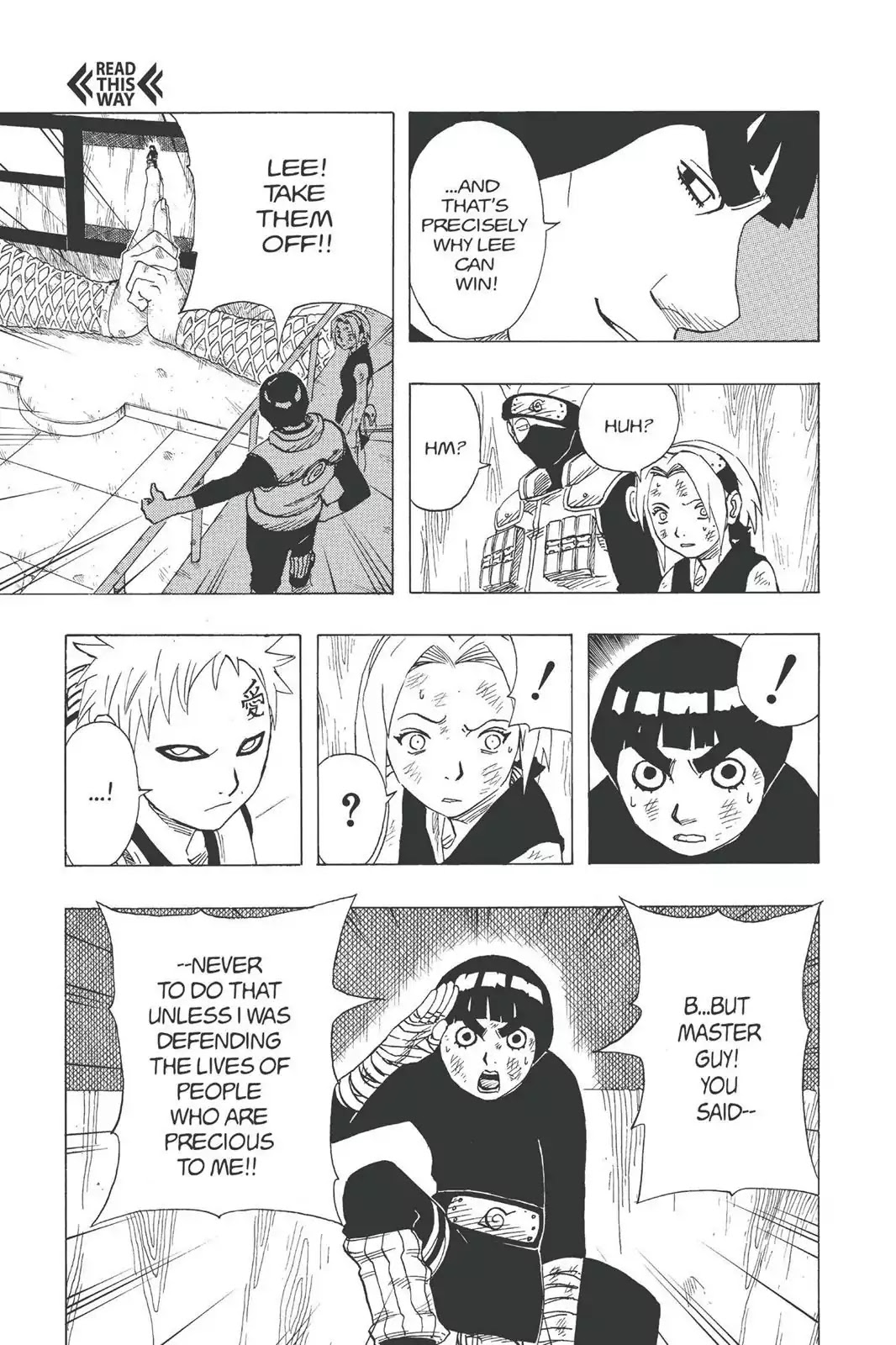 Naruto Chapter 82 page 18 - Chapter 82: Lee's Secret!!