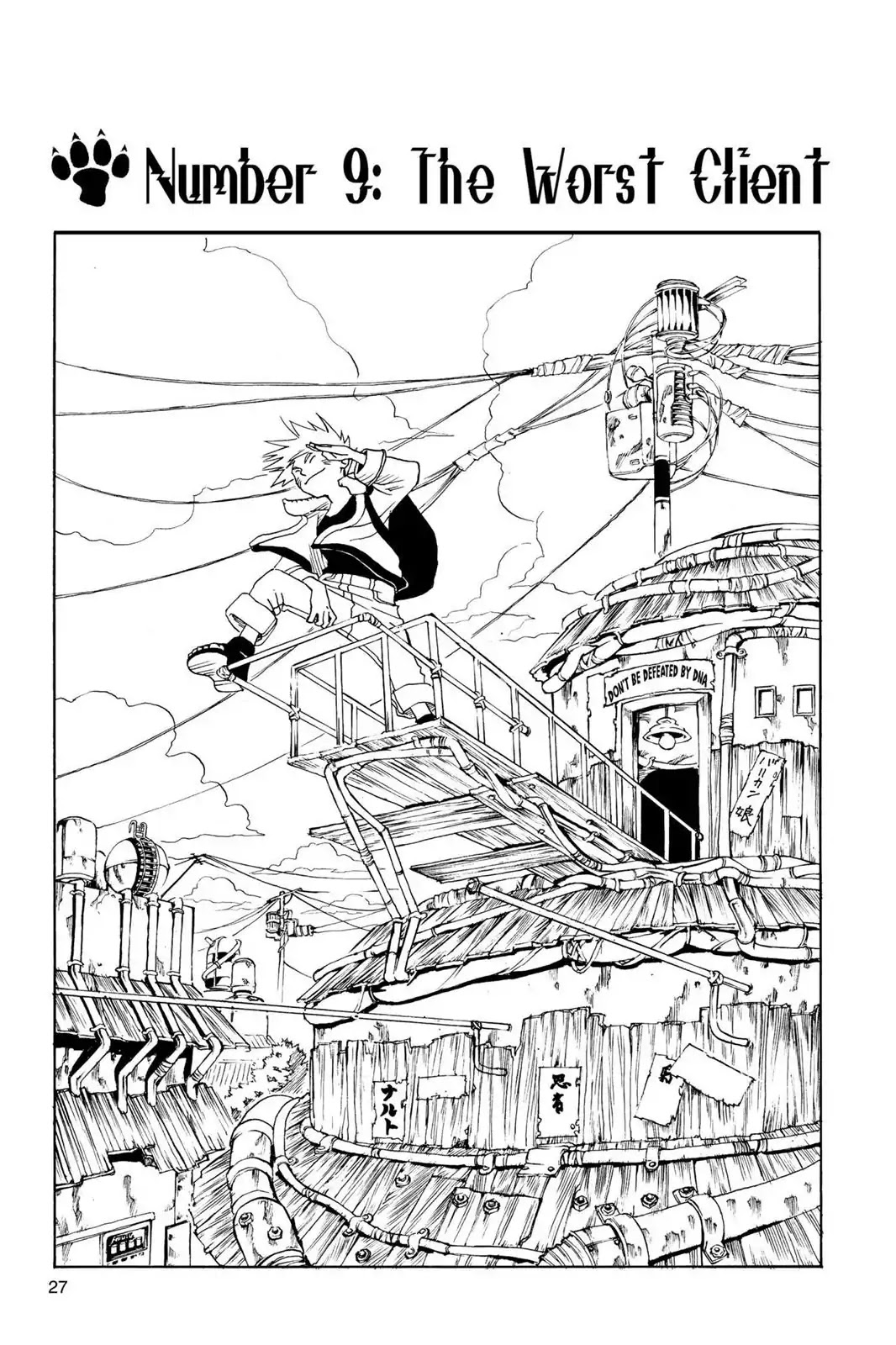 Naruto Chapter 9 page 1 - Chapter 9: The Worst Client