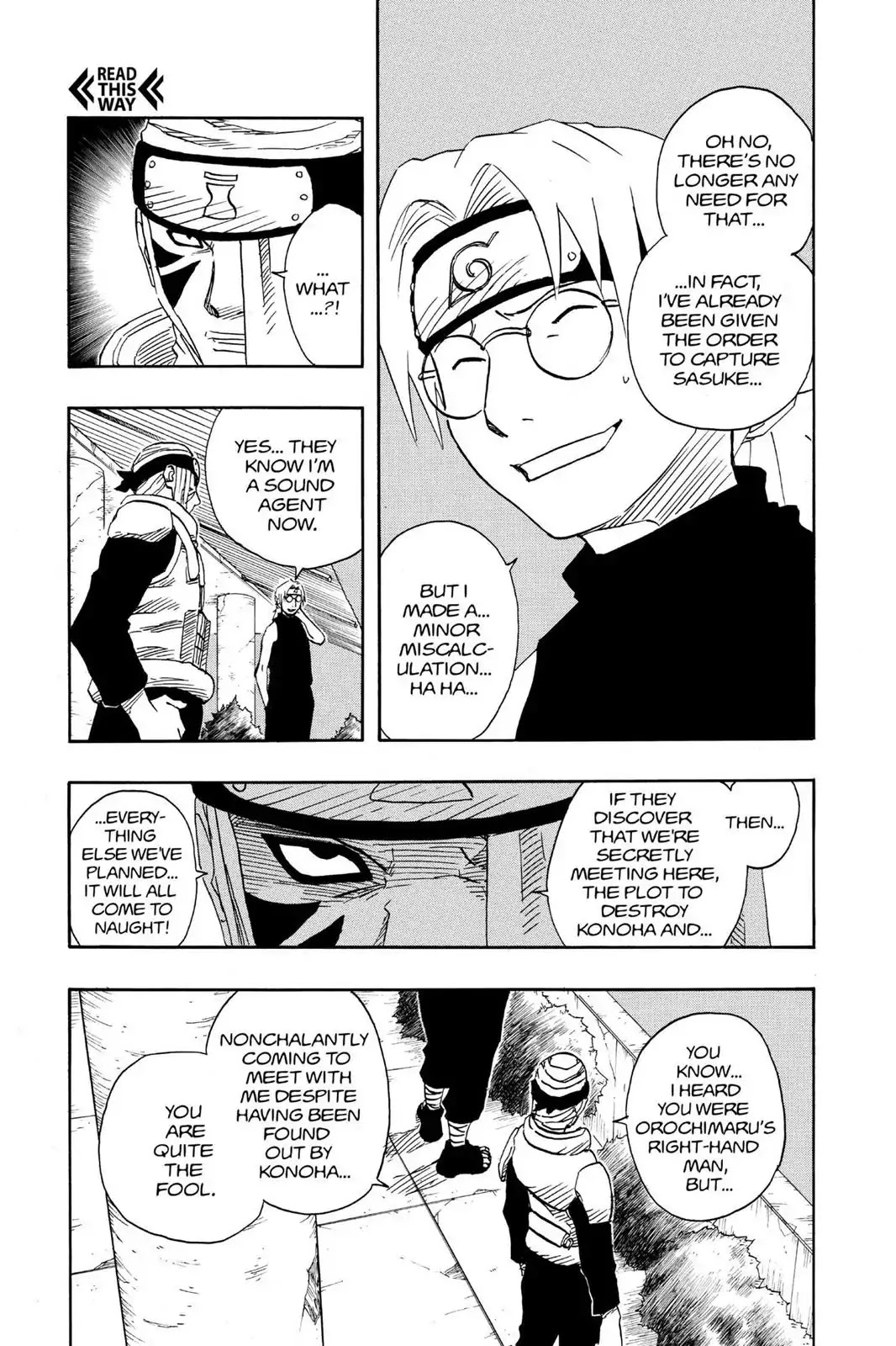 Naruto Chapter 92 page 3 - Chapter 92: Konoha Vs. Sound Vs. Sand...!!