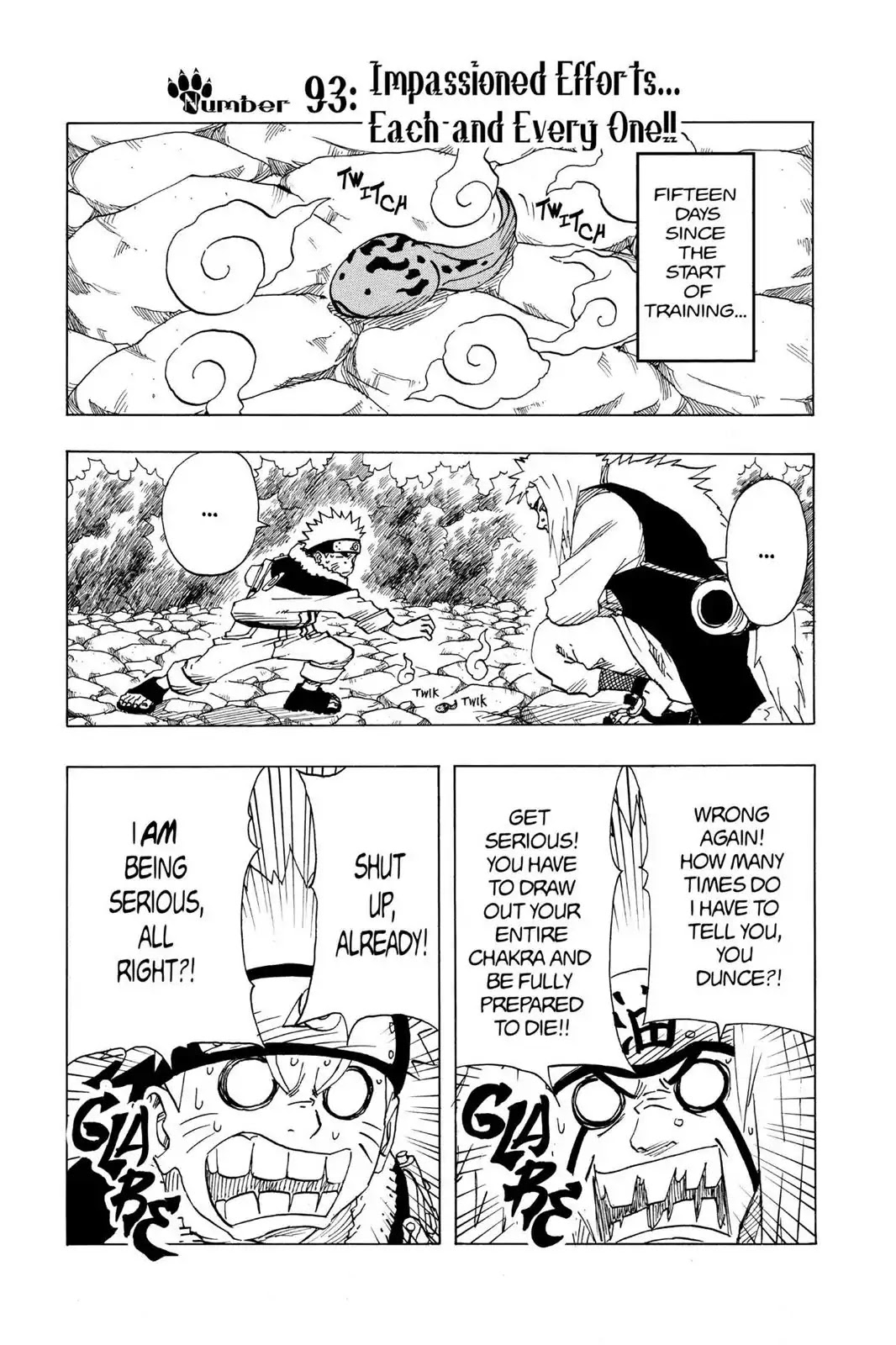 Naruto Chapter 93 page 1 - Chapter 93: Impassioned Efforts... Each And Every One!!