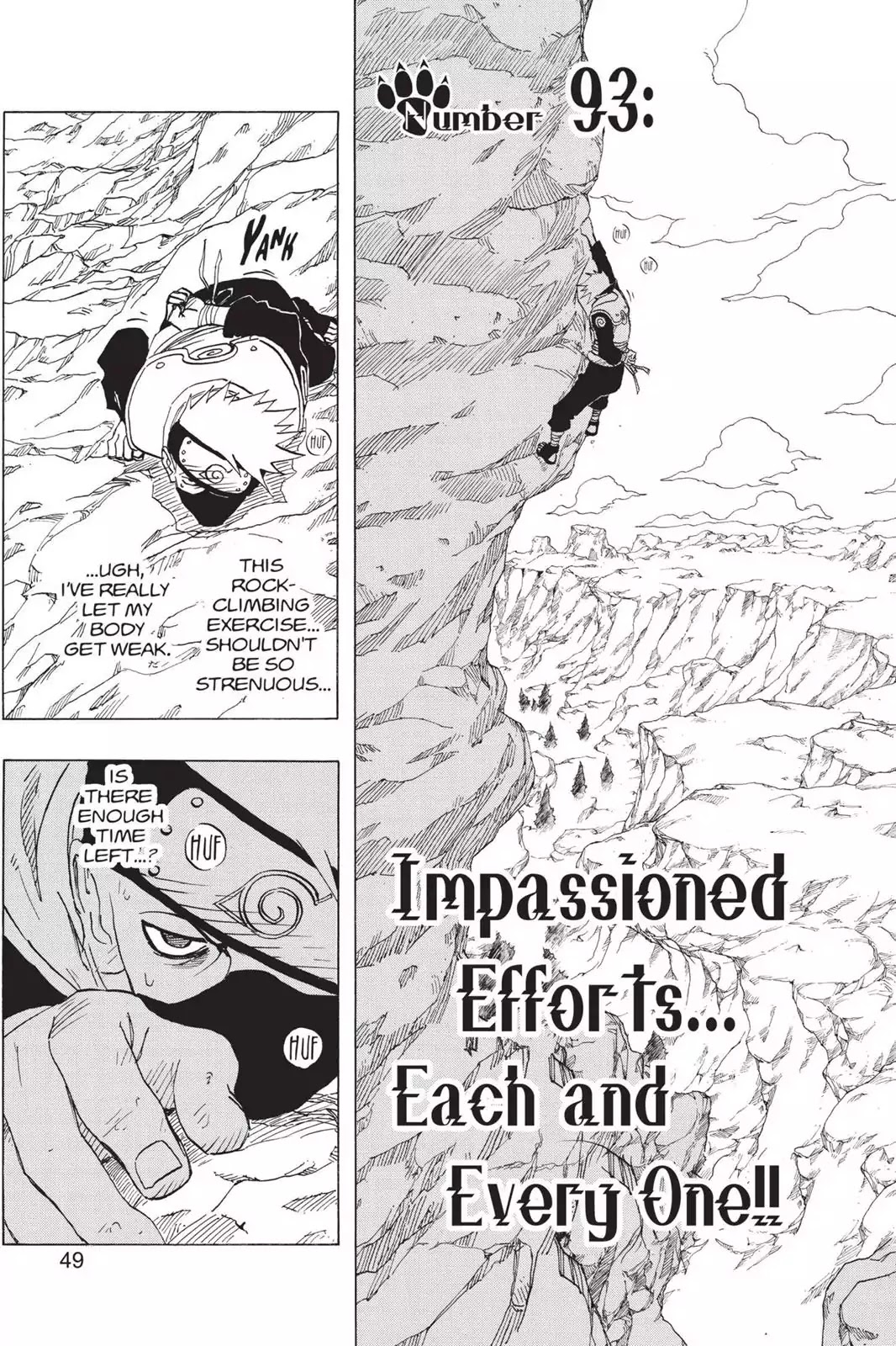 Naruto Chapter 93 page 3 - Chapter 93: Impassioned Efforts... Each And Every One!!