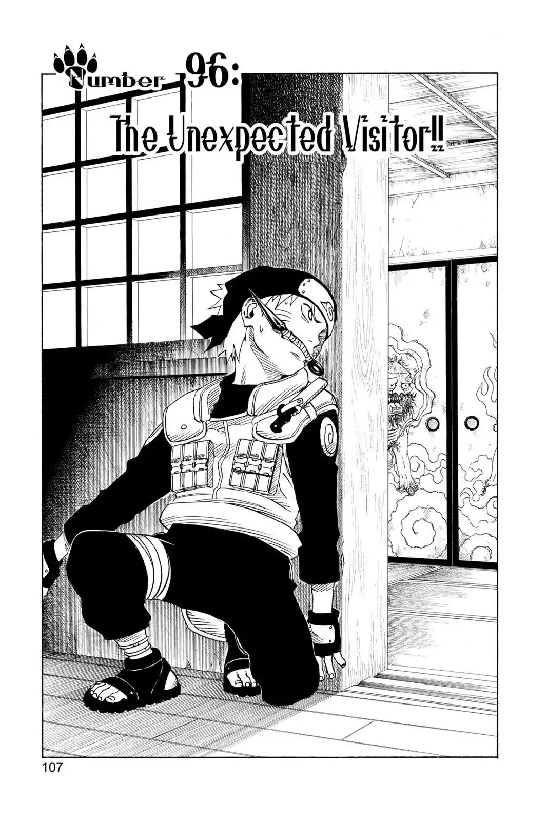 Naruto Chapter 96 page 1 - Chapter 96: The Unexpected Visitor!!
