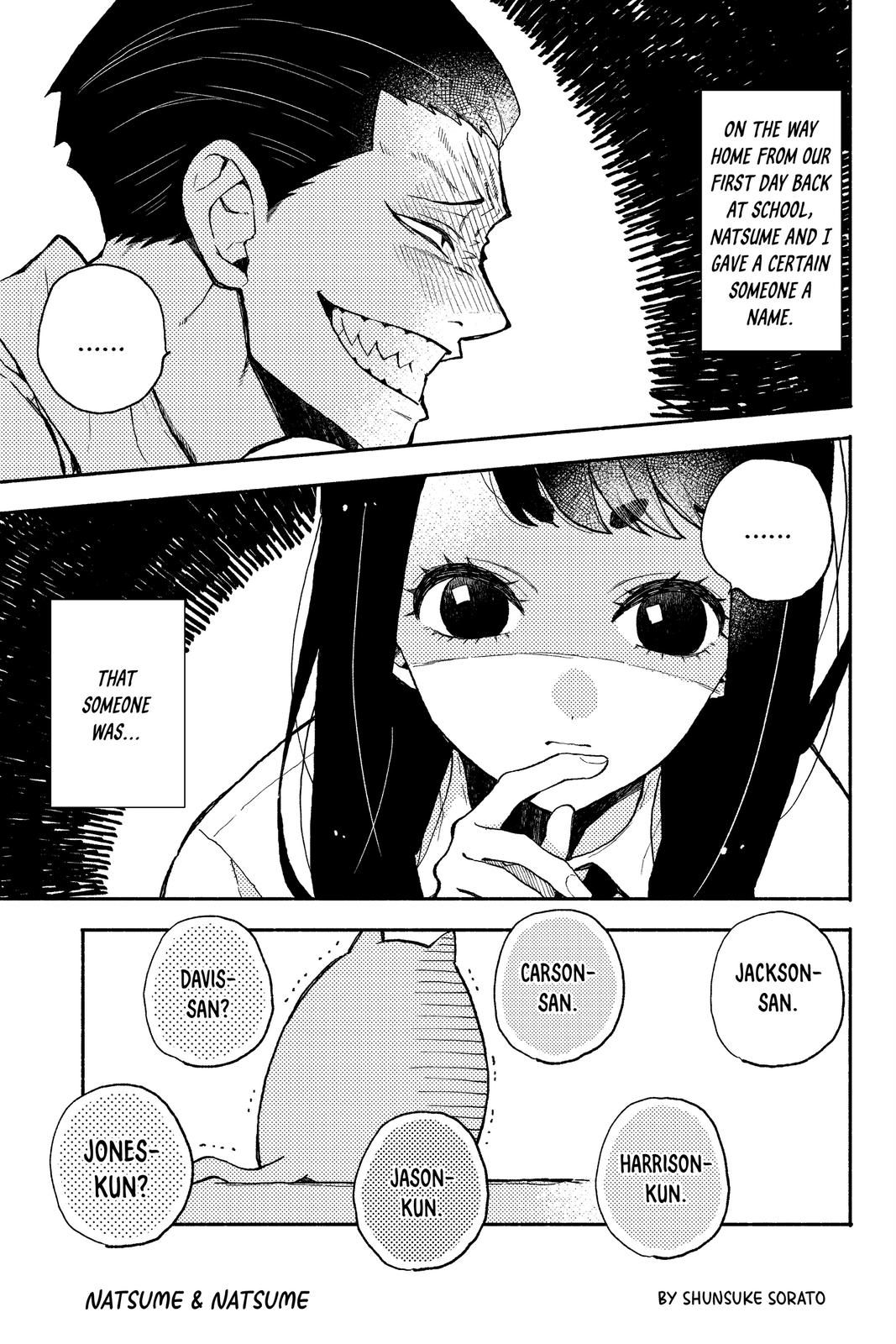 Natsume and Natsume Chapter 14 page 1 - Chapter 14