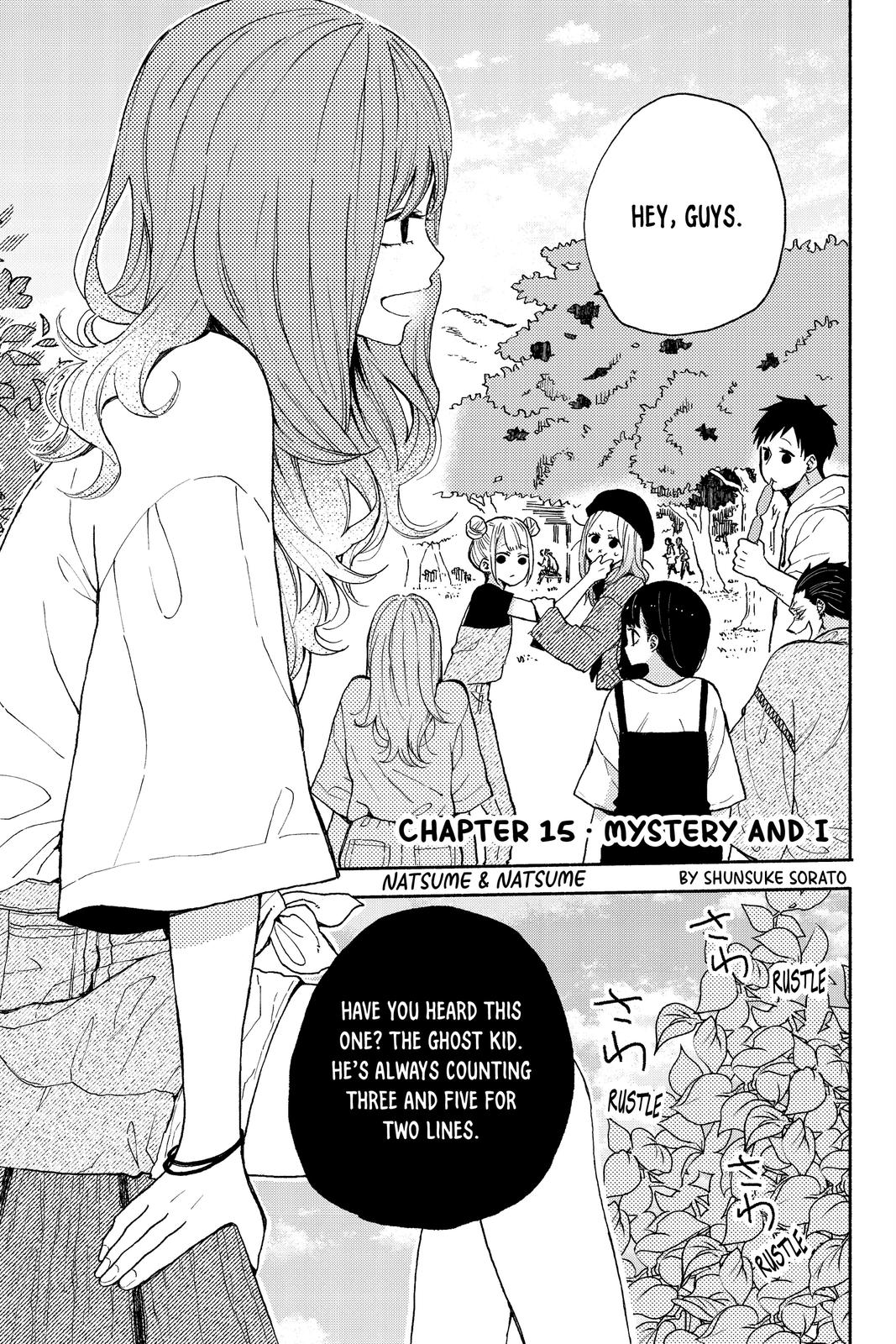 Natsume and Natsume Chapter 15 page 1 - Chapter 15