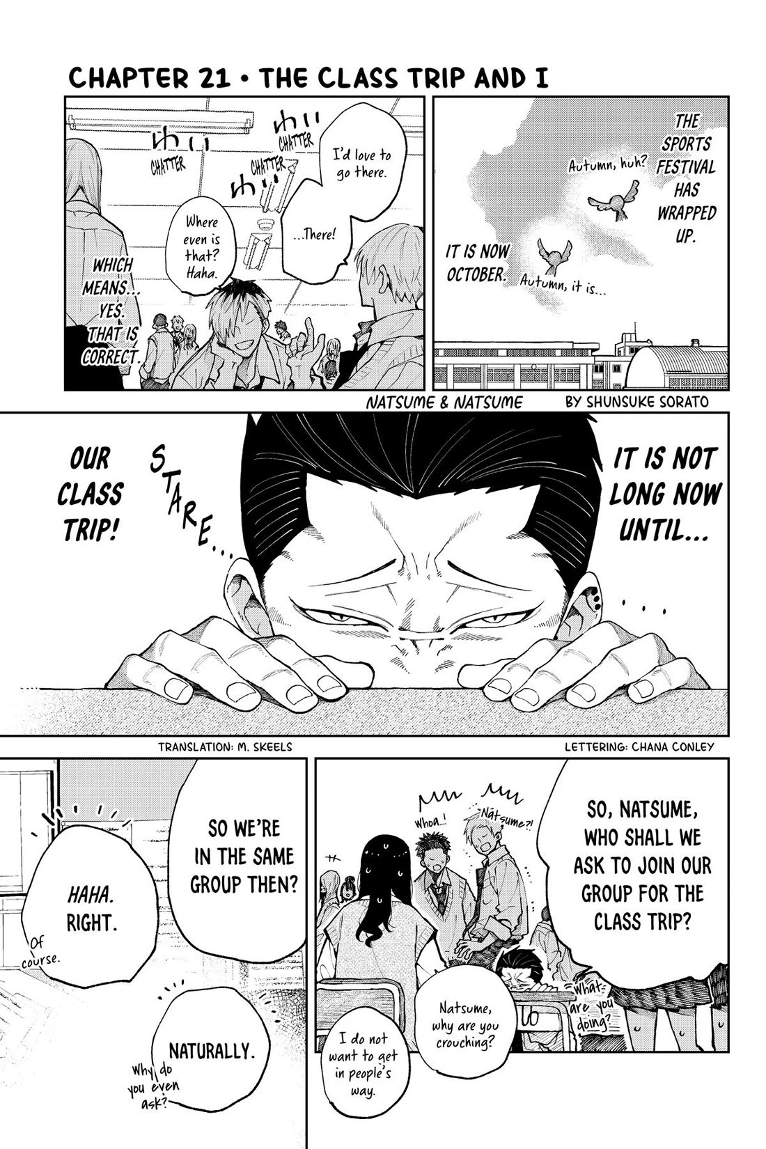 Natsume and Natsume Chapter 21 page 1 - Chapter 21